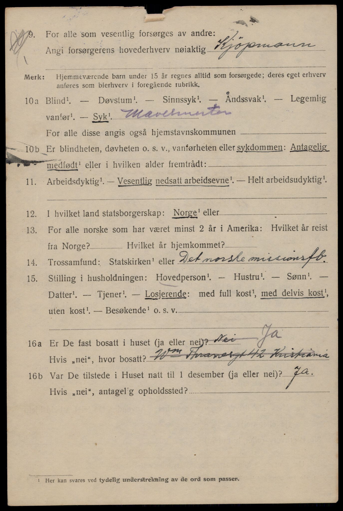 SAT, 1920 census for Trondheim, 1920, p. 77207