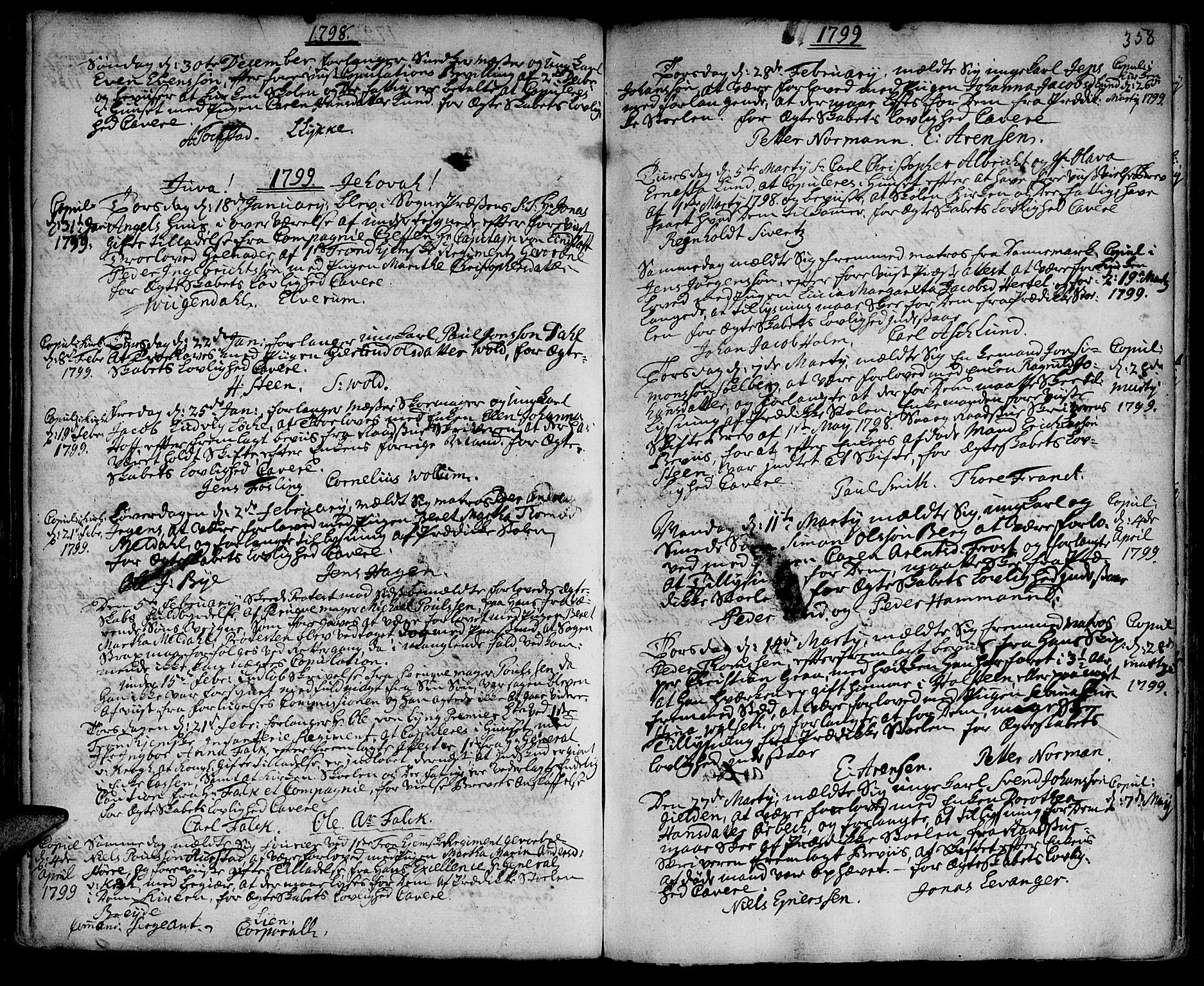 Ministerialprotokoller, klokkerbøker og fødselsregistre - Sør-Trøndelag, SAT/A-1456/601/L0038: Parish register (official) no. 601A06, 1766-1877, p. 358