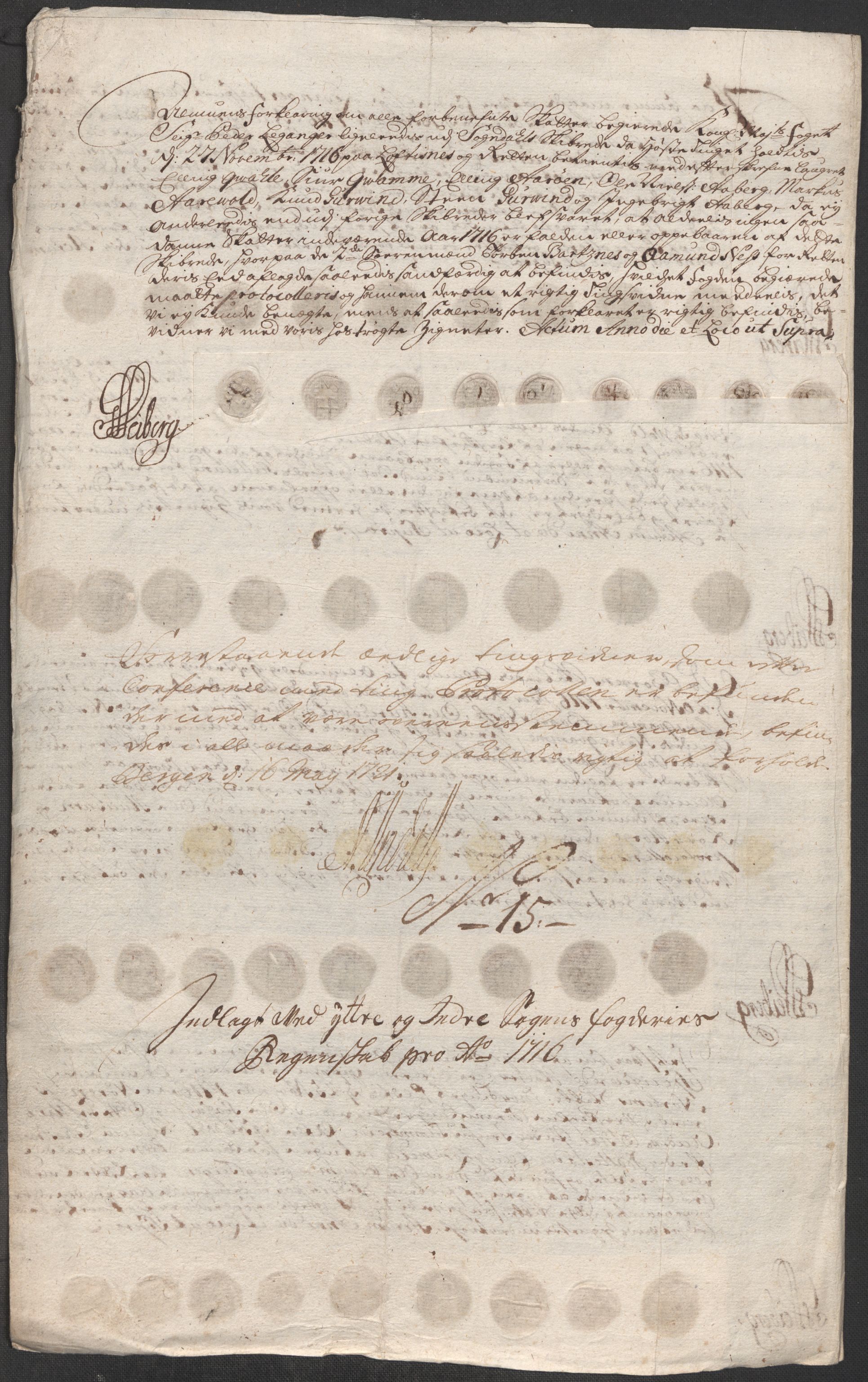 Rentekammeret inntil 1814, Reviderte regnskaper, Fogderegnskap, AV/RA-EA-4092/R52/L3320: Fogderegnskap Sogn, 1715-1716, p. 434