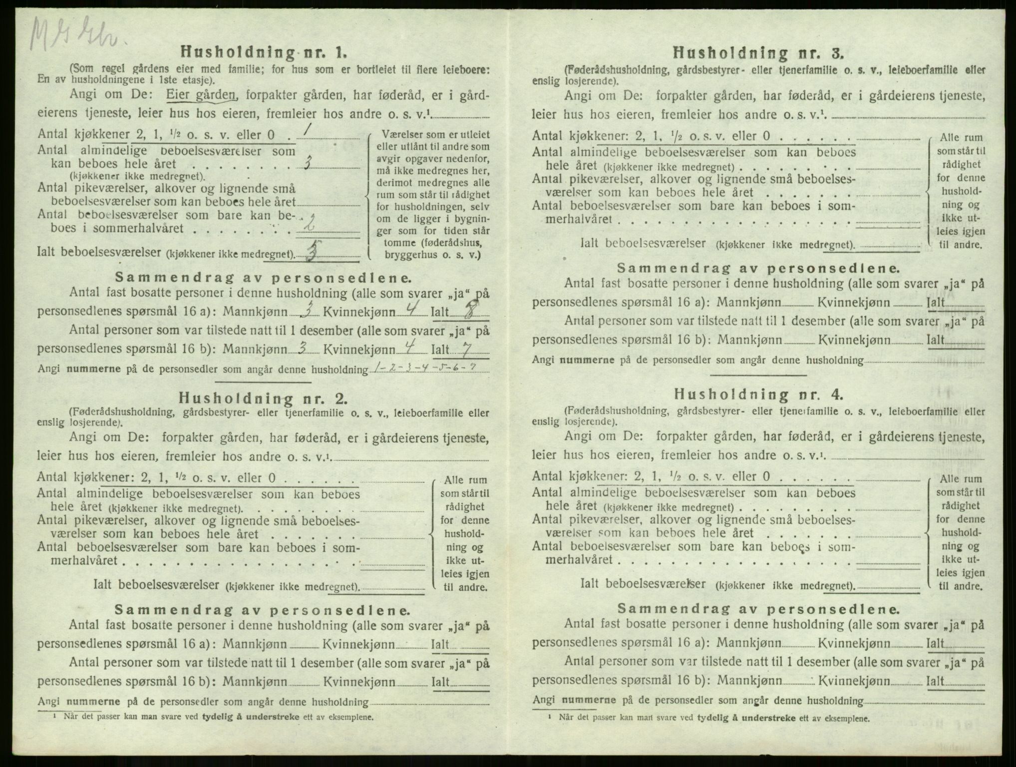 SAKO, 1920 census for Våle, 1920, p. 896