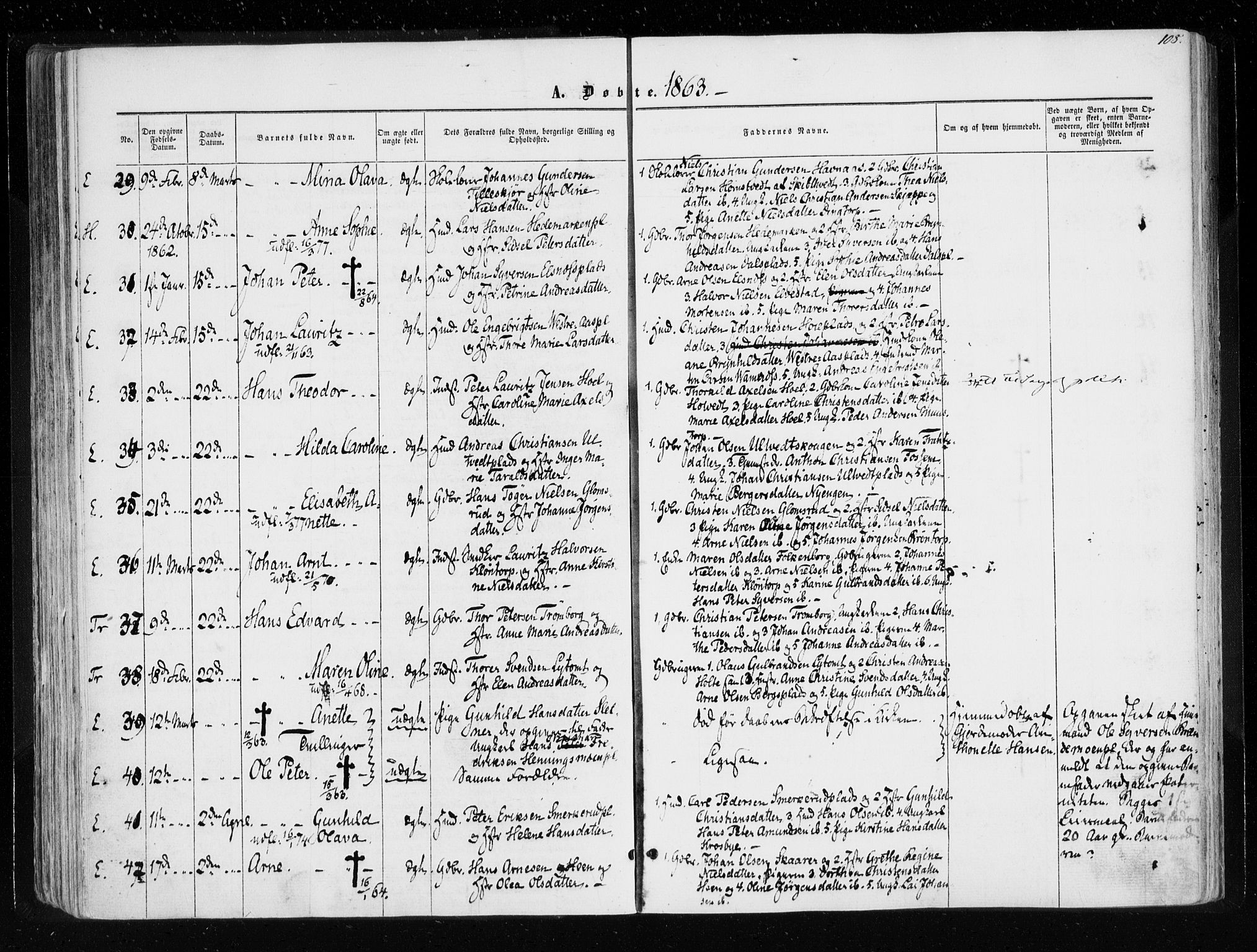 Eidsberg prestekontor Kirkebøker, AV/SAO-A-10905/F/Fa/L0010.a: Parish register (official) no. I 10A, 1857-1866, p. 108