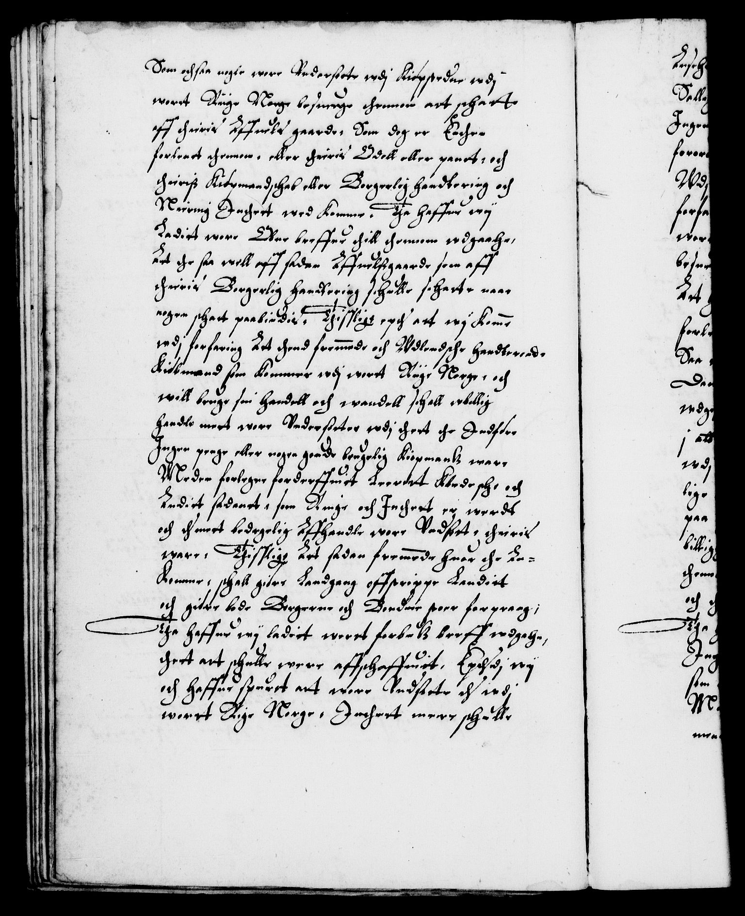 Danske Kanselli 1572-1799, RA/EA-3023/F/Fc/Fca/Fcab/L0002: Norske tegnelser (mikrofilm), 1588-1596, p. 43b