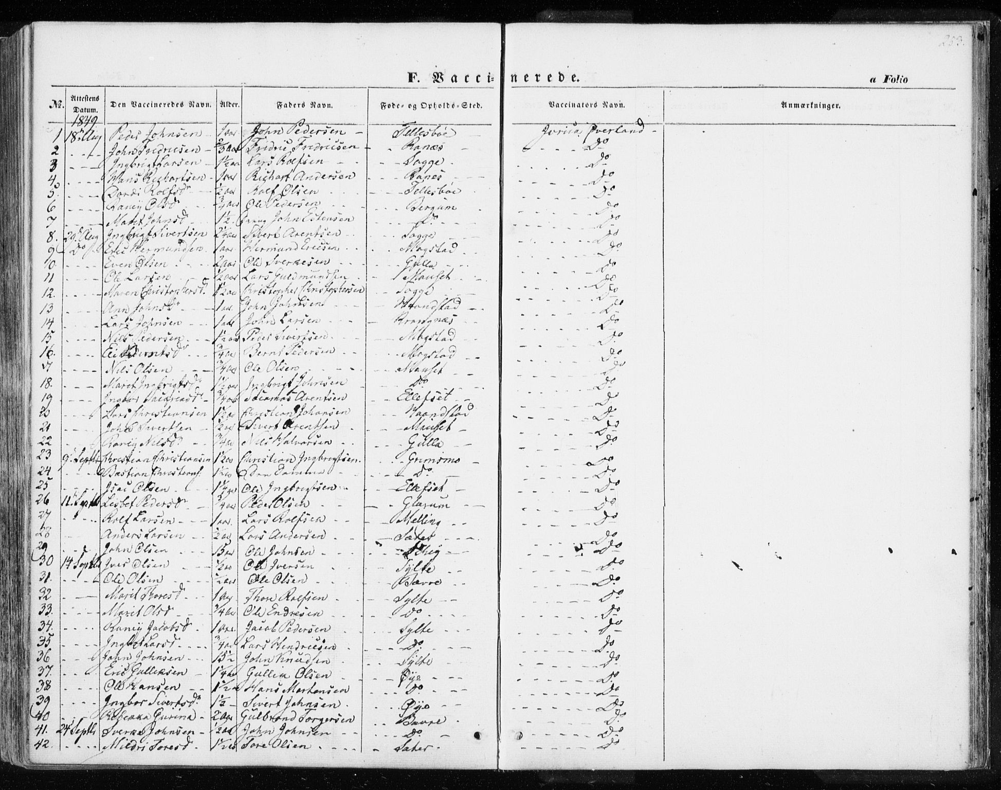 Ministerialprotokoller, klokkerbøker og fødselsregistre - Møre og Romsdal, SAT/A-1454/595/L1043: Parish register (official) no. 595A05, 1843-1851, p. 253