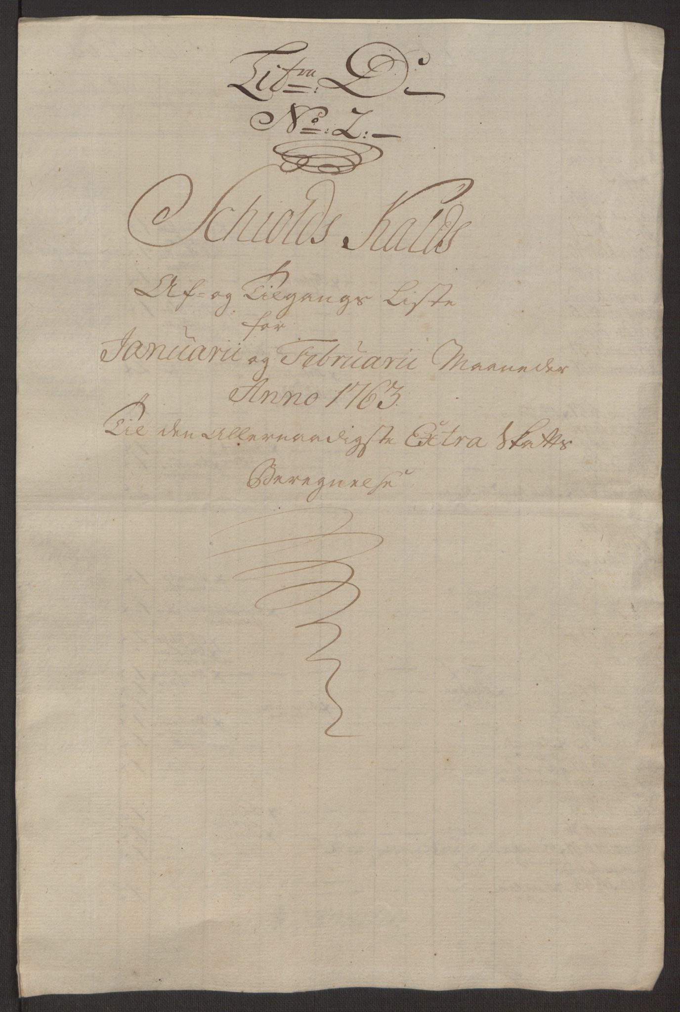 Rentekammeret inntil 1814, Reviderte regnskaper, Hovedkasseregnskaper, AV/RA-EA-4065/Rf/L0072b: Ekstraskatteregnskap, 1762, p. 242