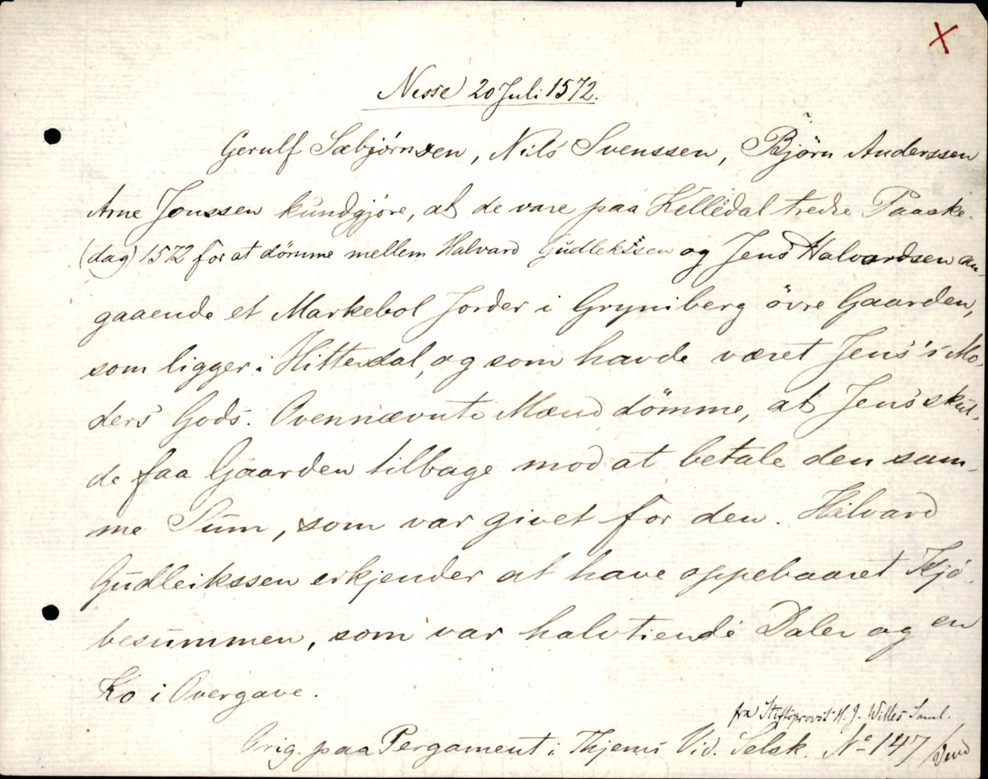 Riksarkivets diplomsamling, AV/RA-EA-5965/F35/F35d/L0001: Innlånte diplomer, seddelregister, 1316-1591, p. 381