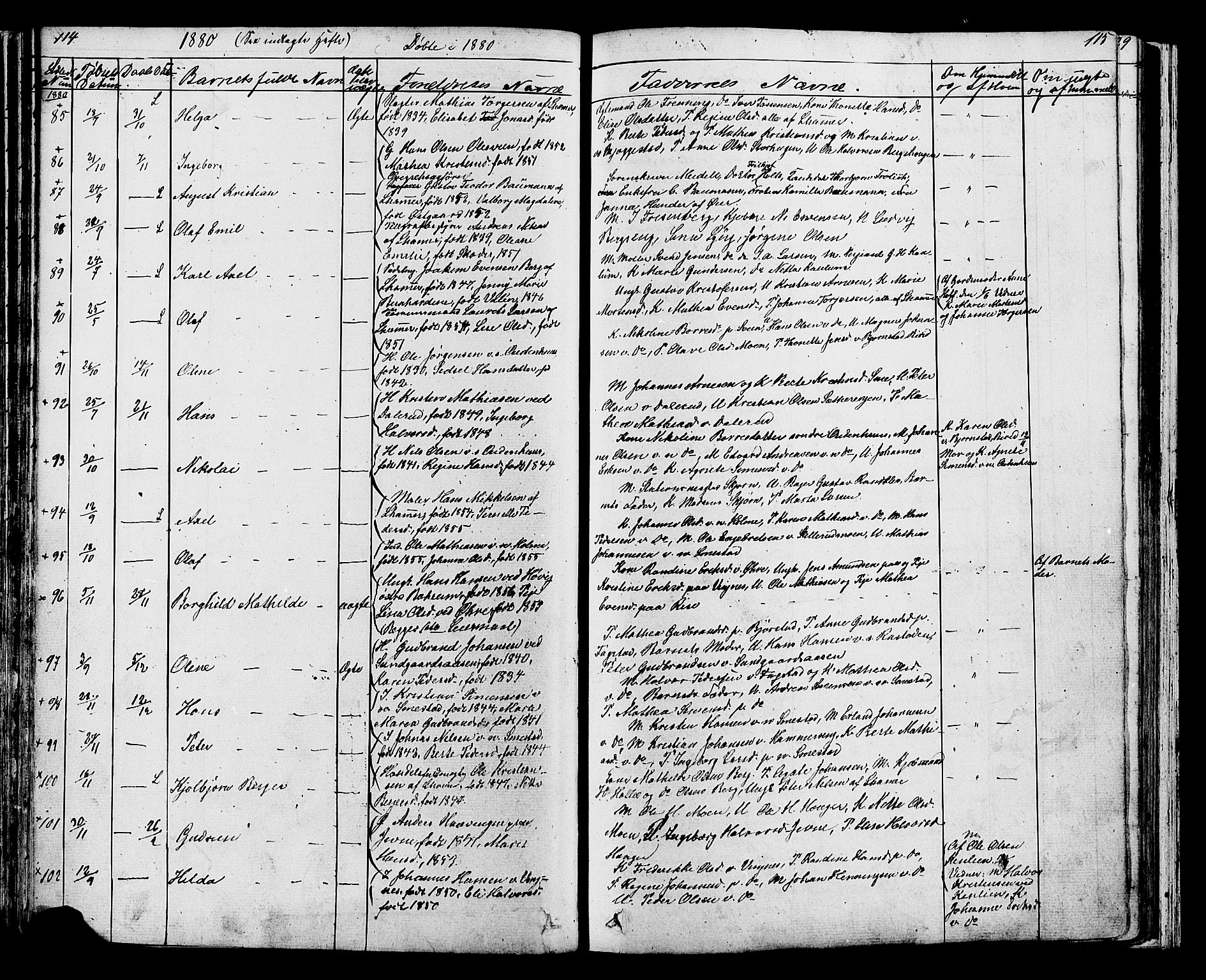 Fåberg prestekontor, SAH/PREST-086/H/Ha/Hab/L0007: Parish register (copy) no. 7, 1856-1891, p. 114-115