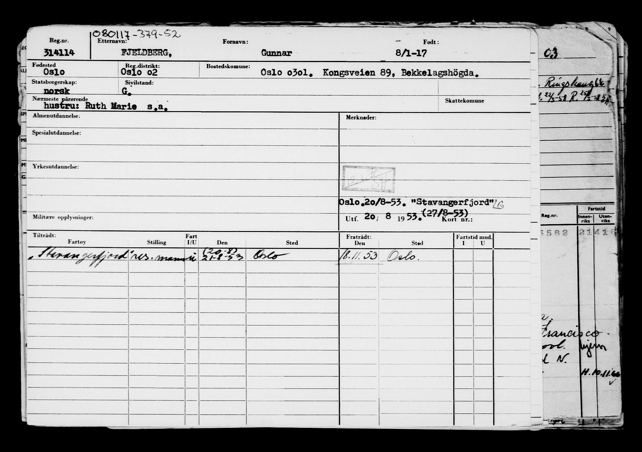 Direktoratet for sjømenn, AV/RA-S-3545/G/Gb/L0145: Hovedkort, 1917, p. 122