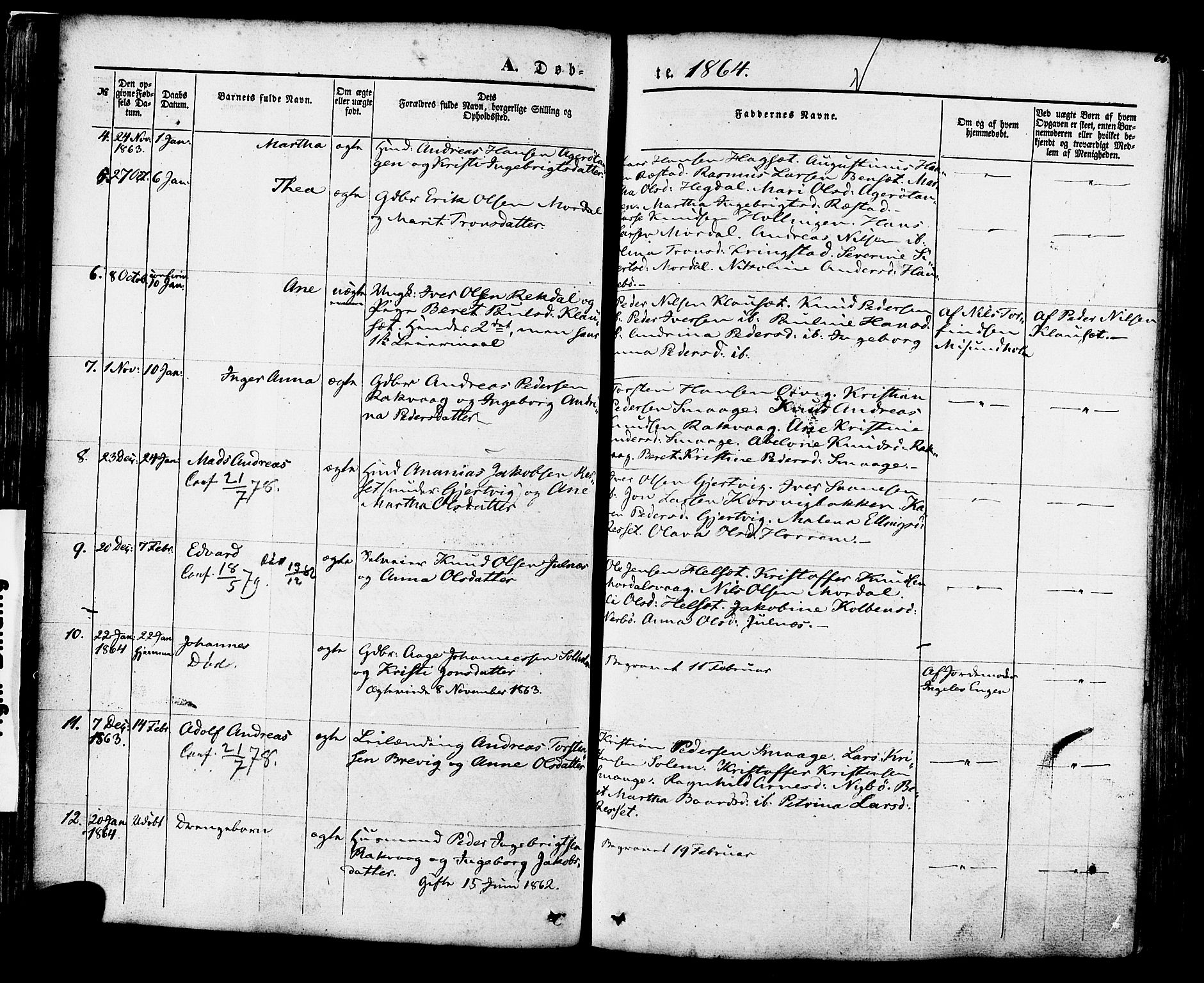 Ministerialprotokoller, klokkerbøker og fødselsregistre - Møre og Romsdal, AV/SAT-A-1454/560/L0719: Parish register (official) no. 560A03, 1845-1872, p. 66
