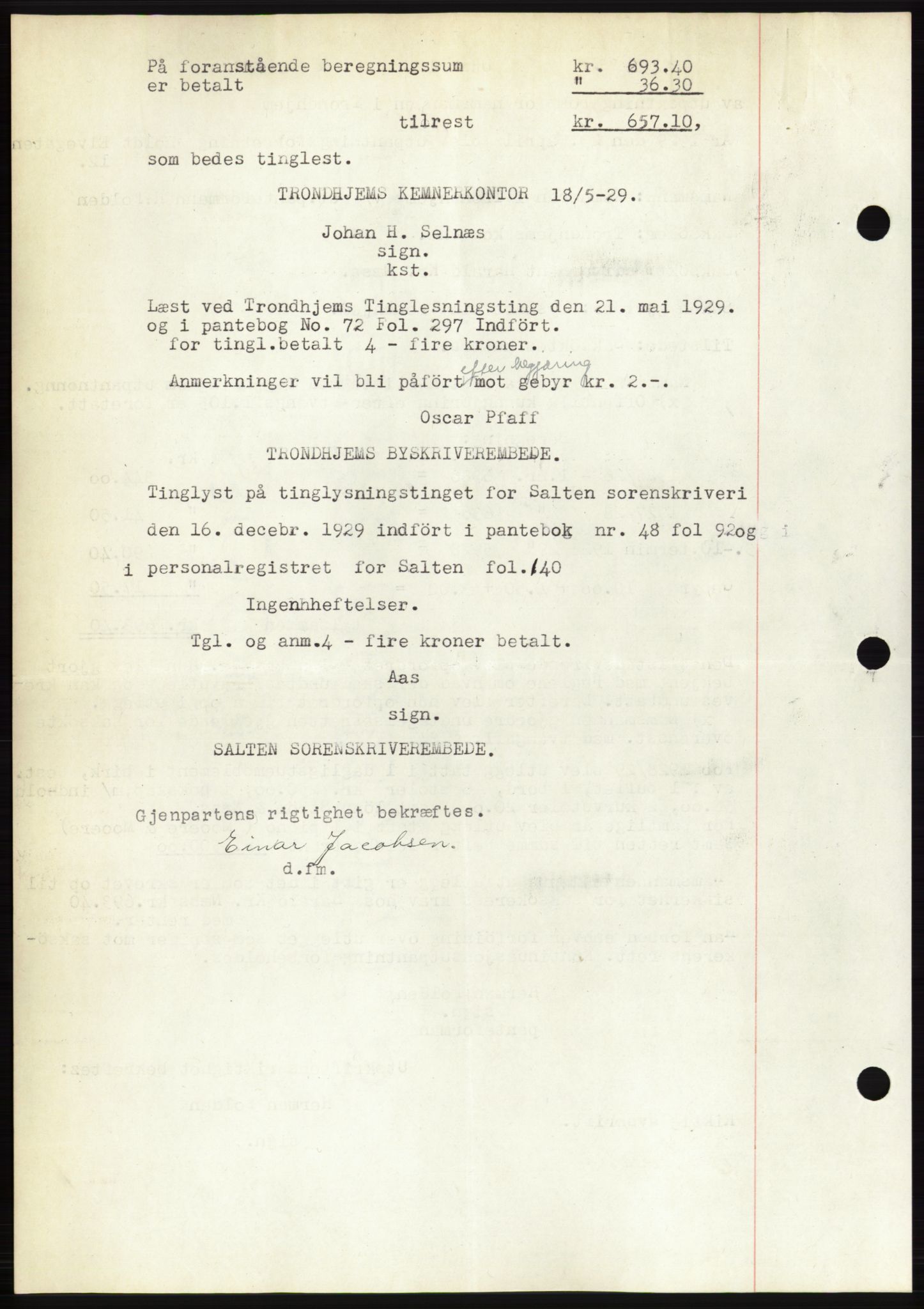 Ålesund byfogd, AV/SAT-A-4384: Mortgage book no. 26, 1930-1930, Deed date: 14.10.1930