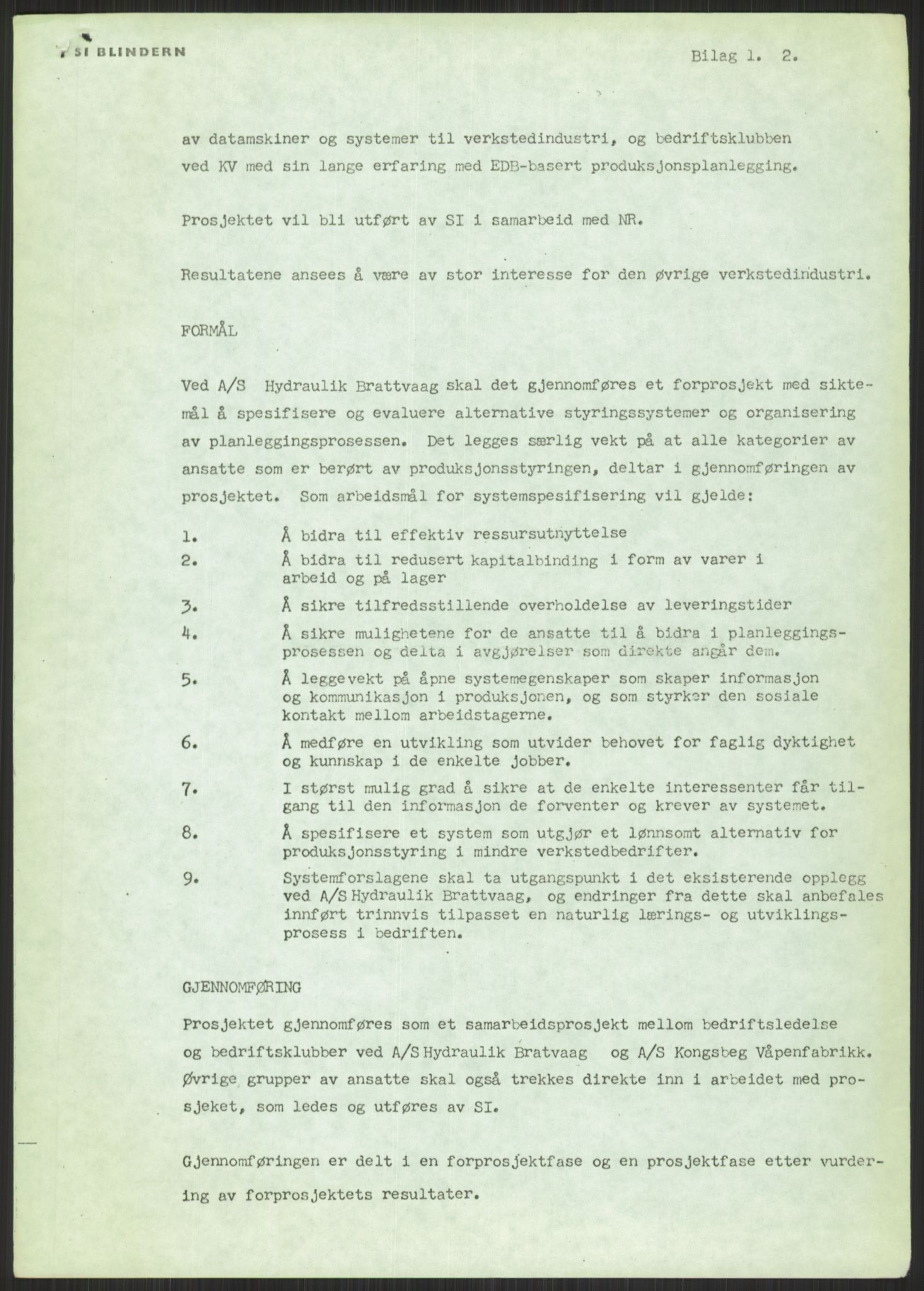 Nygaard, Kristen, AV/RA-PA-1398/F/Fi/L0008: Fagbevegelse, demokrati, Jern- og Metallprosjektet, 1970-2002, p. 7