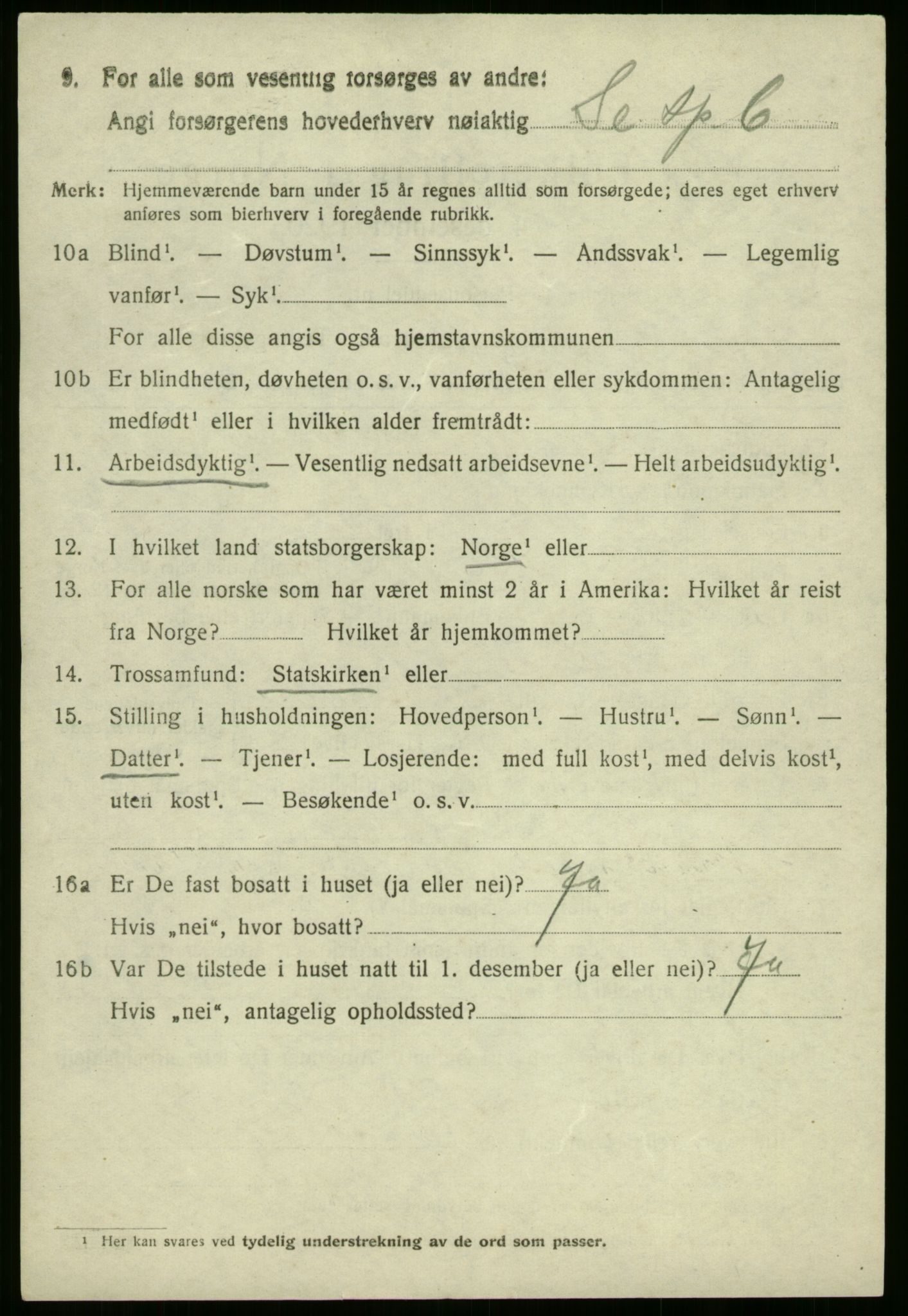 SAB, 1920 census for Vevring, 1920, p. 667