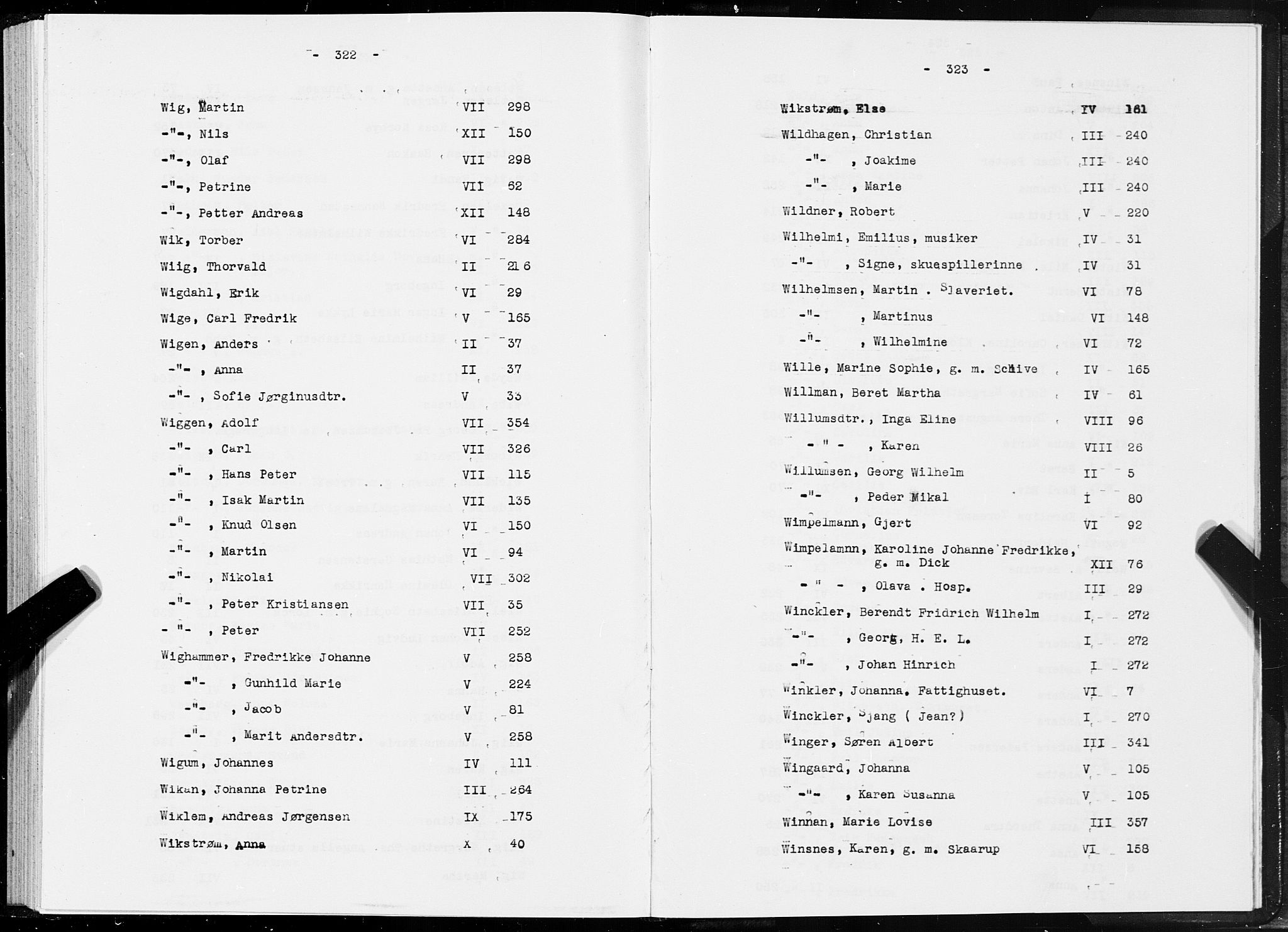 SAT, 1875 census for 1601 Trondheim, 1875, p. 322-323
