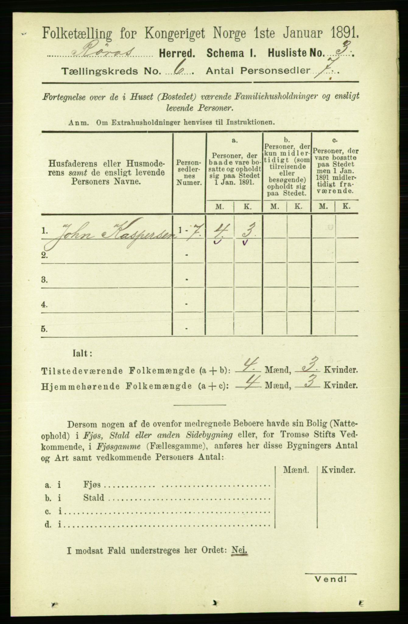 RA, 1891 census for 1640 Røros, 1891, p. 1114