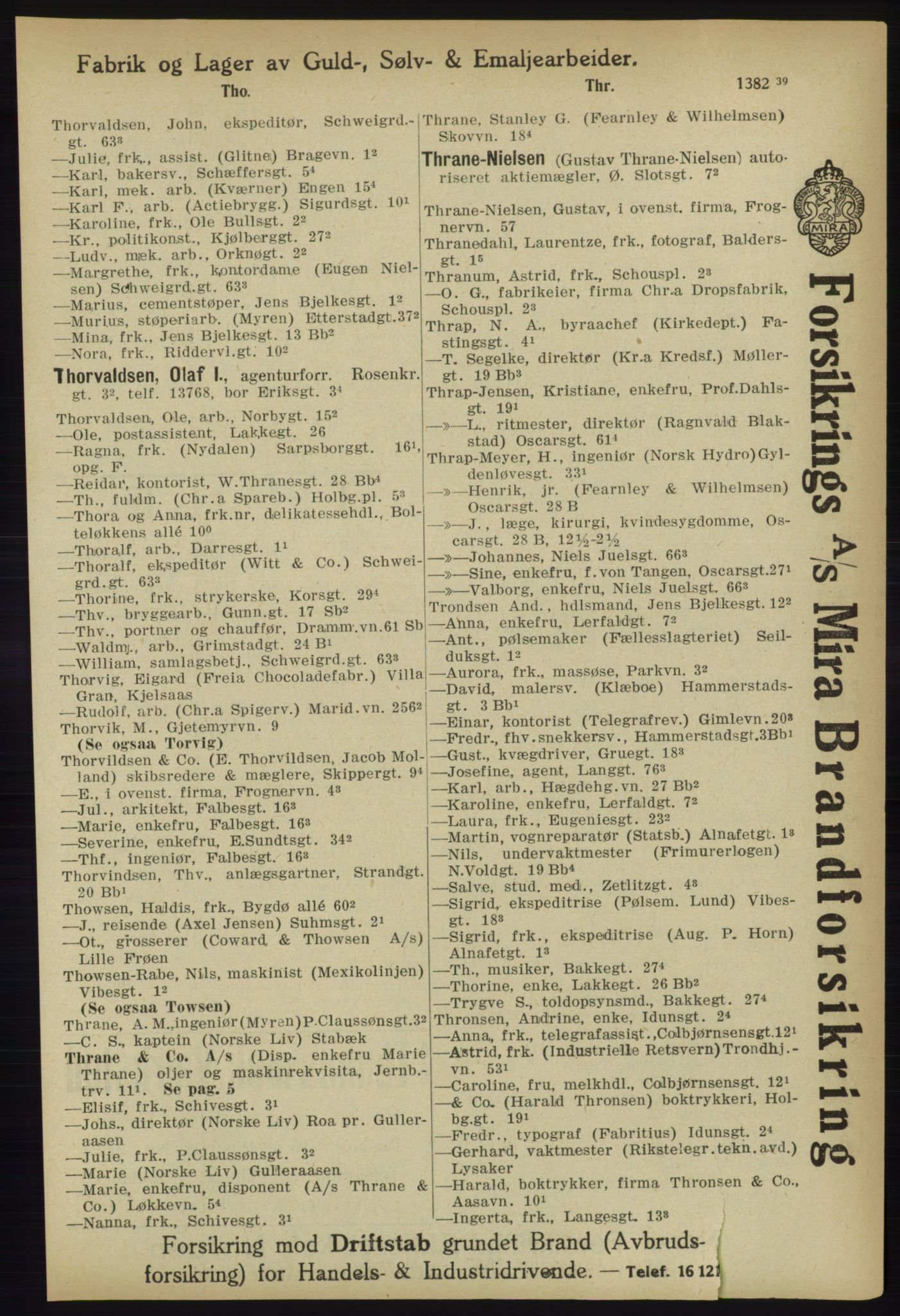 Kristiania/Oslo adressebok, PUBL/-, 1918, p. 1446