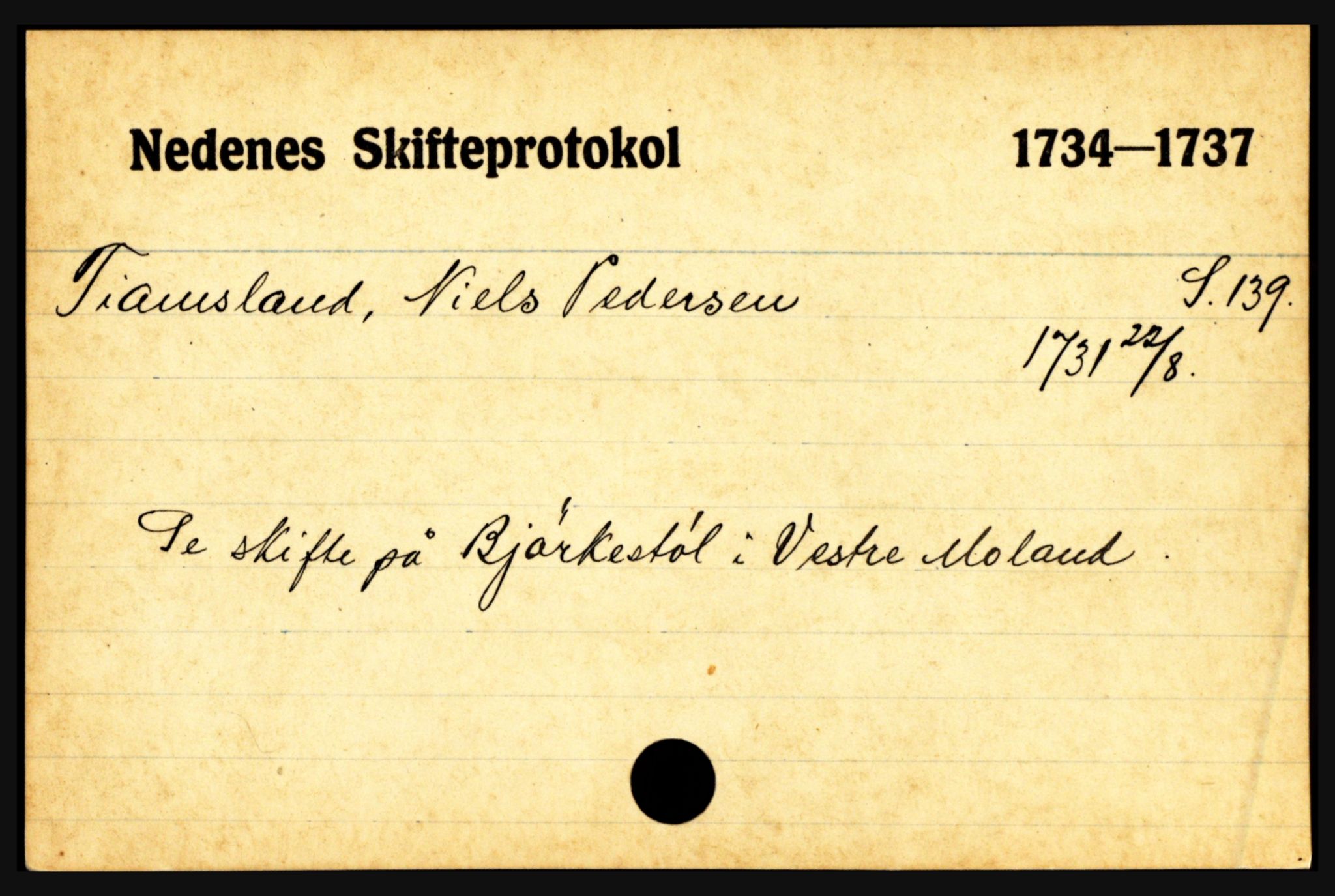 Nedenes sorenskriveri før 1824, AV/SAK-1221-0007/H, p. 30021