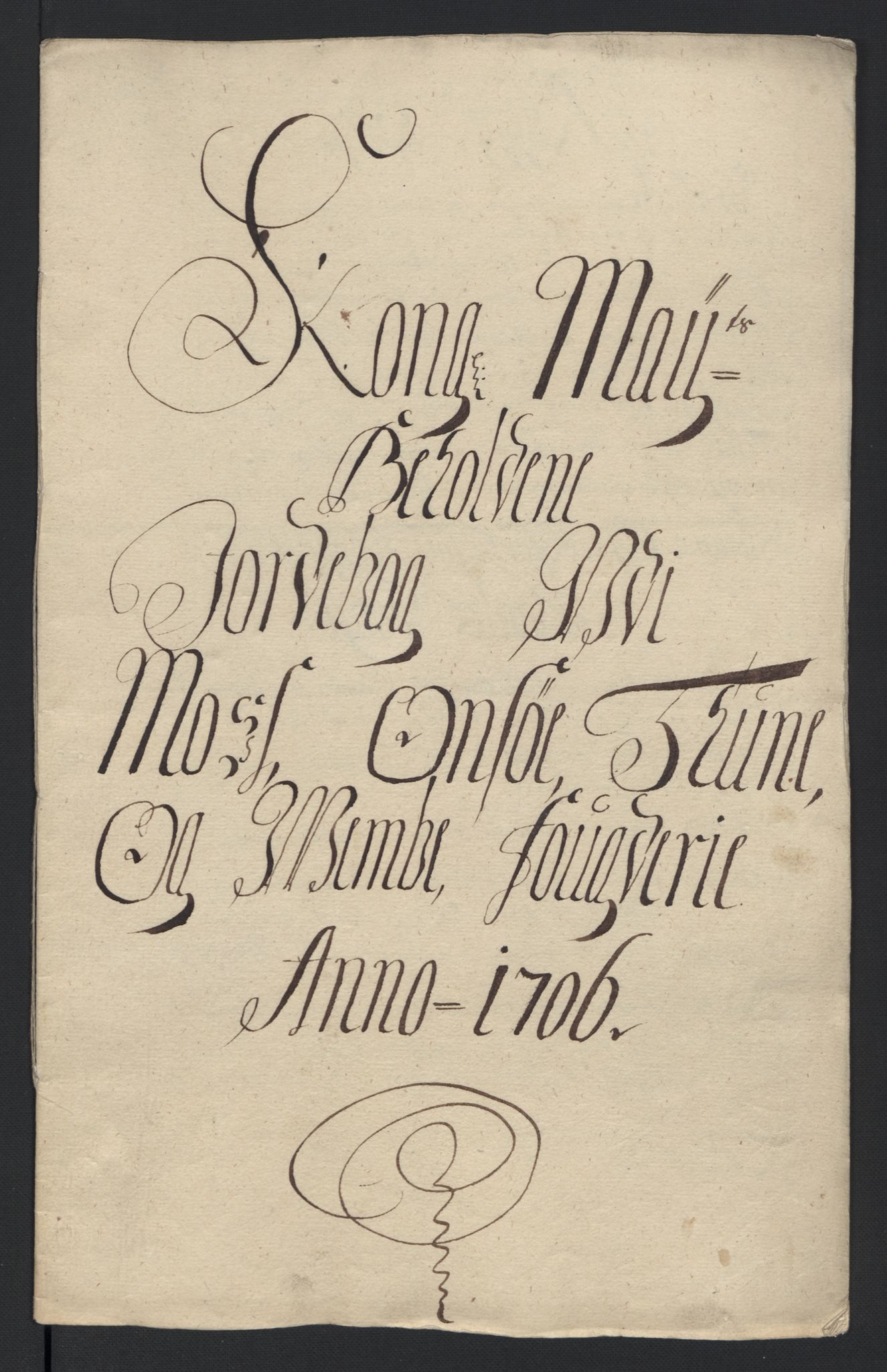 Rentekammeret inntil 1814, Reviderte regnskaper, Fogderegnskap, RA/EA-4092/R04/L0133: Fogderegnskap Moss, Onsøy, Tune, Veme og Åbygge, 1705-1706, p. 241