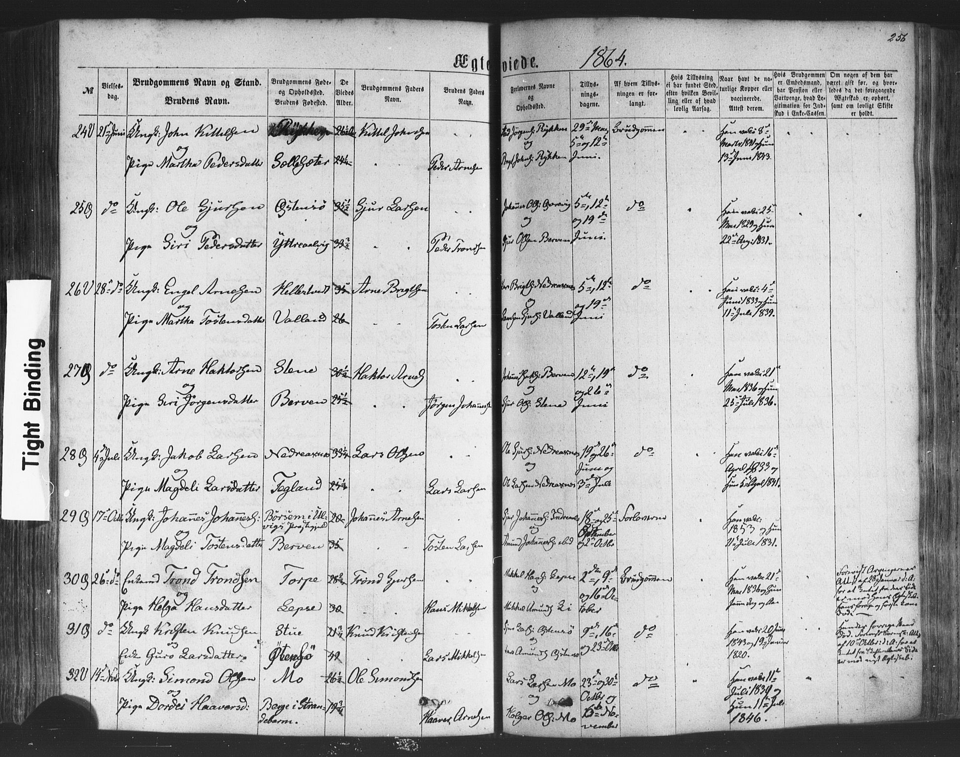 Kvam sokneprestembete, SAB/A-76201/H/Haa: Parish register (official) no. A 9, 1864-1879, p. 256