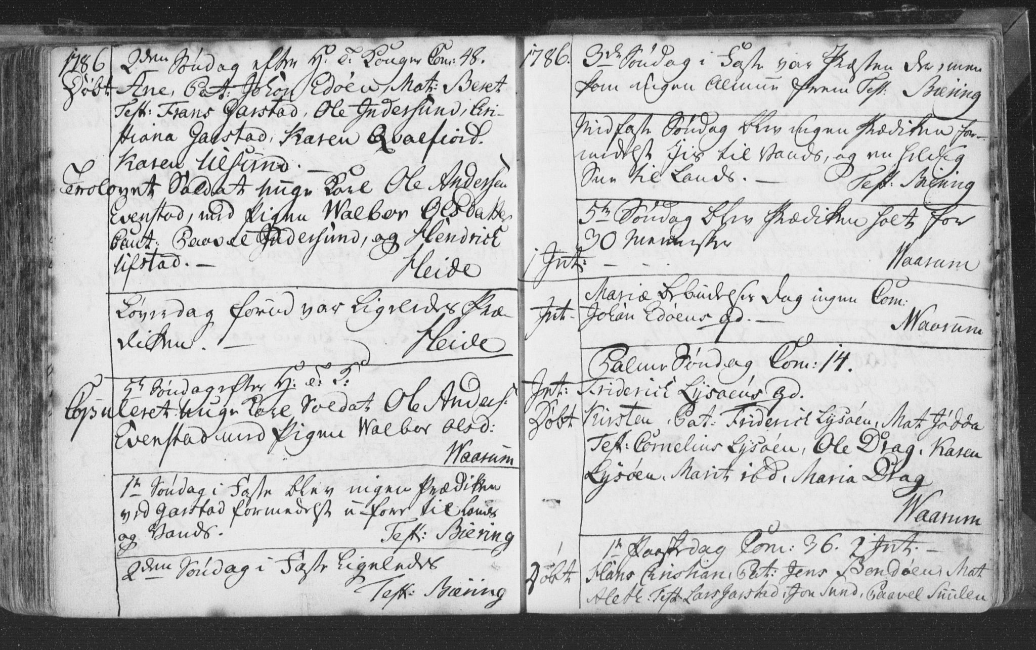 Ministerialprotokoller, klokkerbøker og fødselsregistre - Nord-Trøndelag, SAT/A-1458/786/L0685: Parish register (official) no. 786A01, 1710-1798