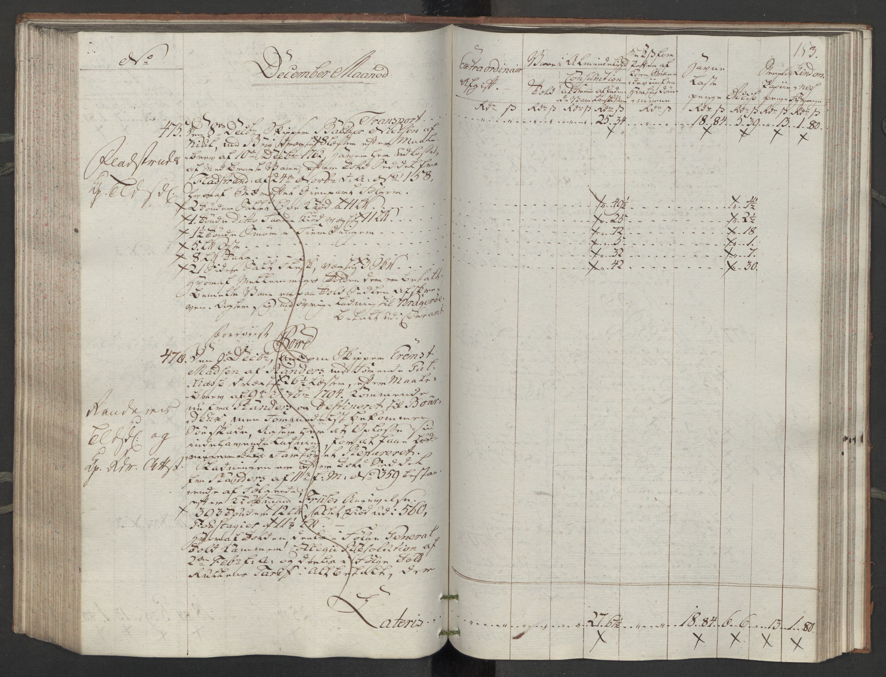 Generaltollkammeret, tollregnskaper, AV/RA-EA-5490/R14/L0116/0001: Tollregnskaper Øster-Risør / Inngående tollbok, 1794, p. 152b-153a