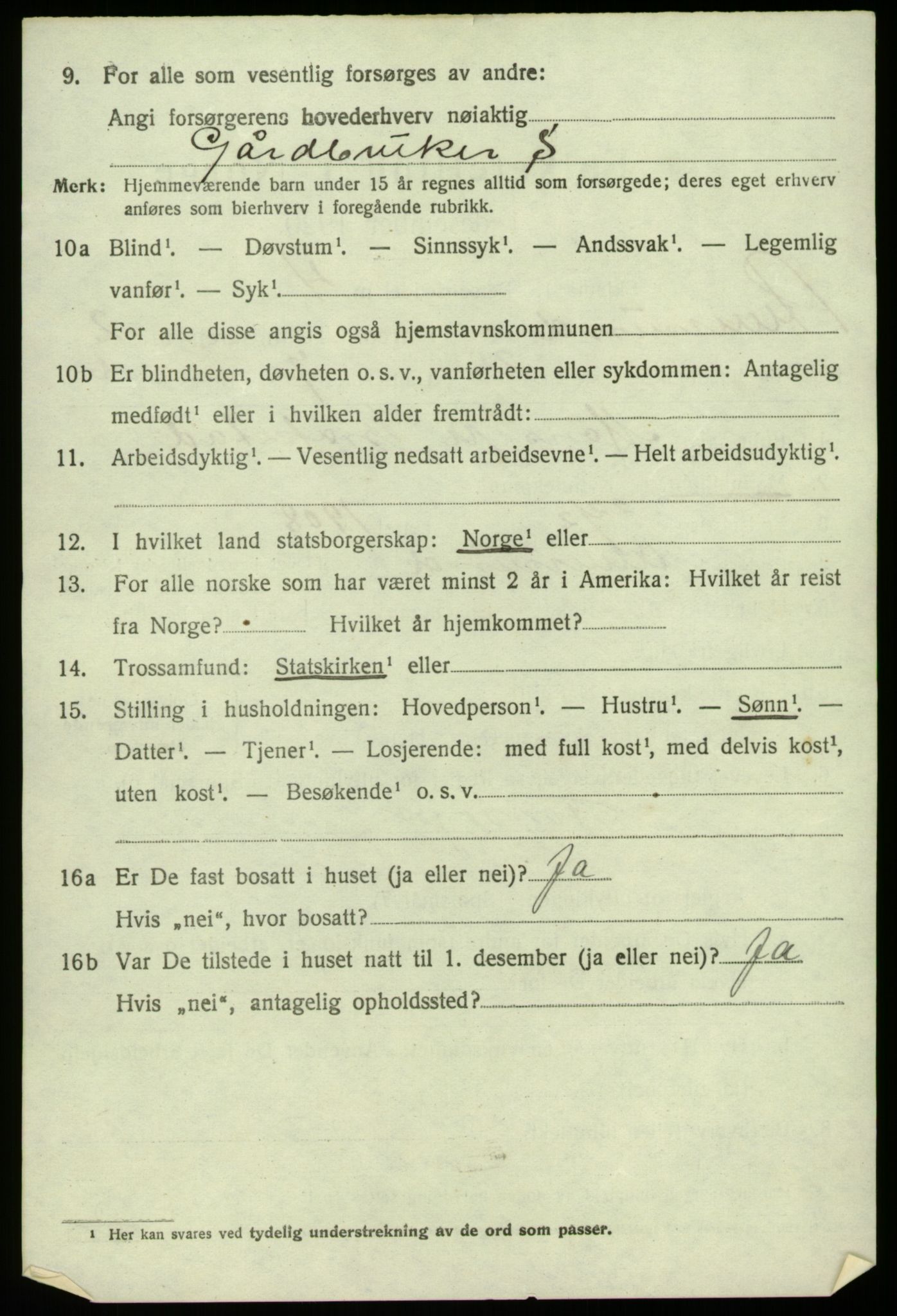 SAB, 1920 census for Alversund, 1920, p. 2011