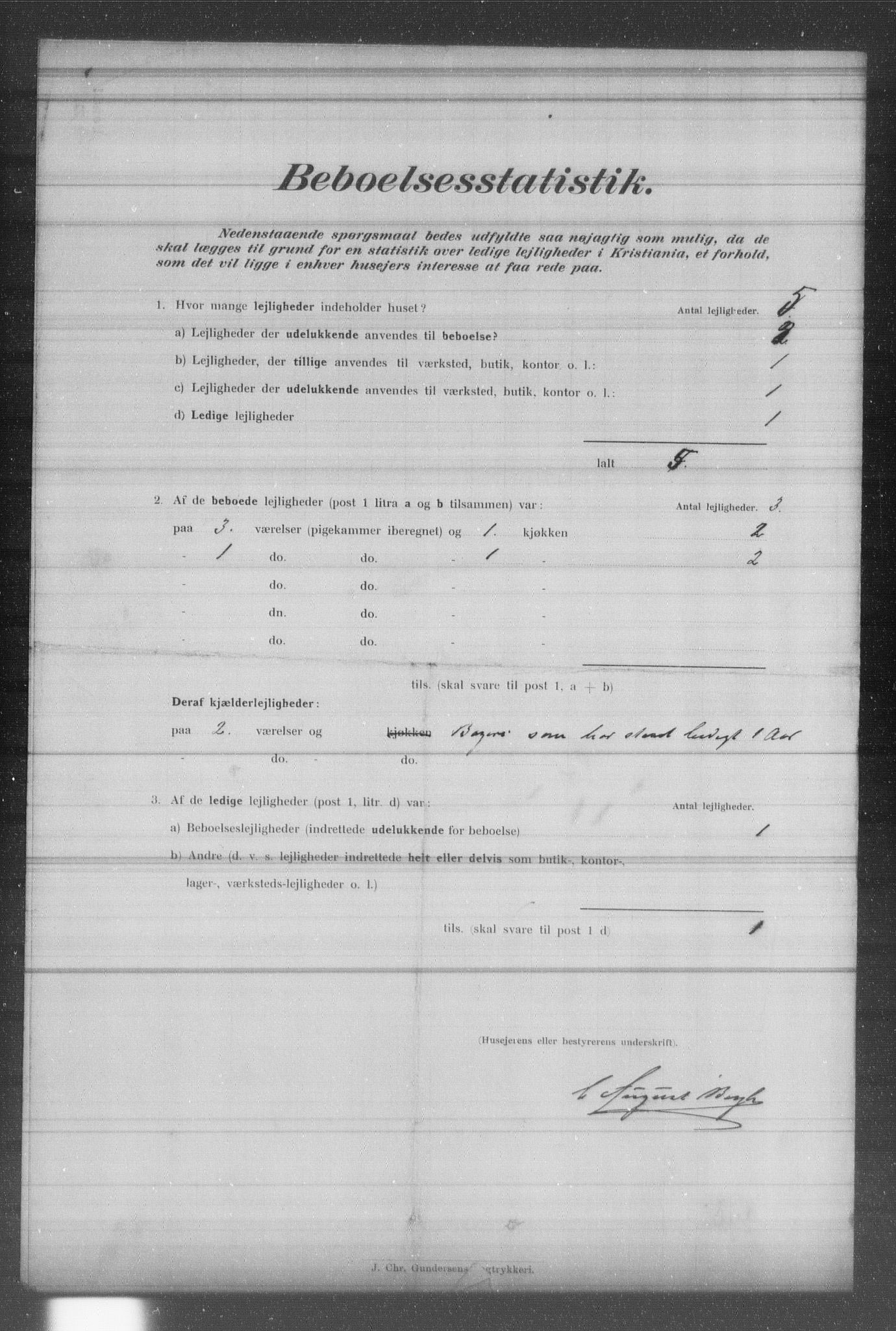 OBA, Municipal Census 1902 for Kristiania, 1902, p. 1798