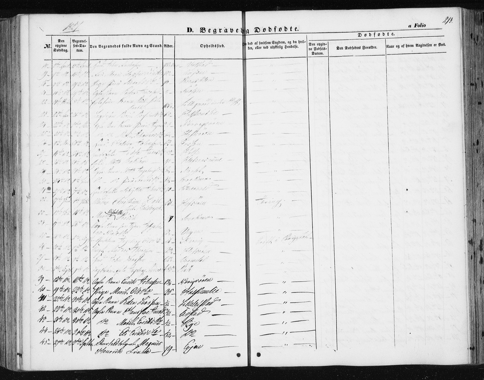 Ministerialprotokoller, klokkerbøker og fødselsregistre - Sør-Trøndelag, SAT/A-1456/668/L0806: Parish register (official) no. 668A06, 1854-1869, p. 273