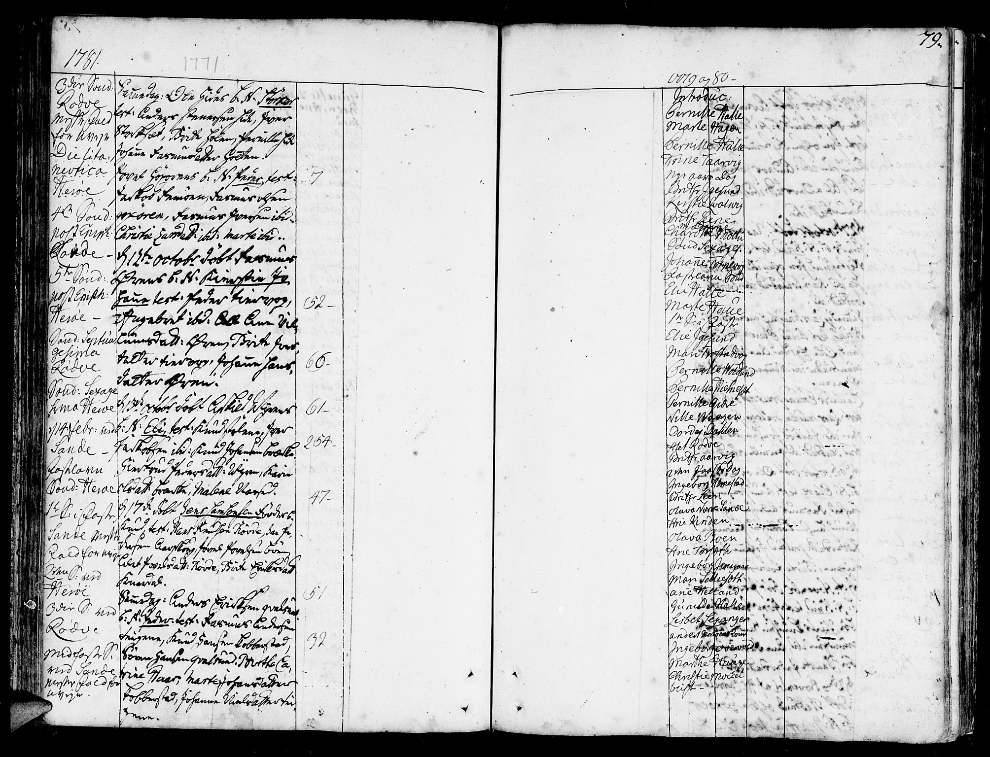 Ministerialprotokoller, klokkerbøker og fødselsregistre - Møre og Romsdal, AV/SAT-A-1454/507/L0067: Parish register (official) no. 507A02, 1767-1788, p. 79