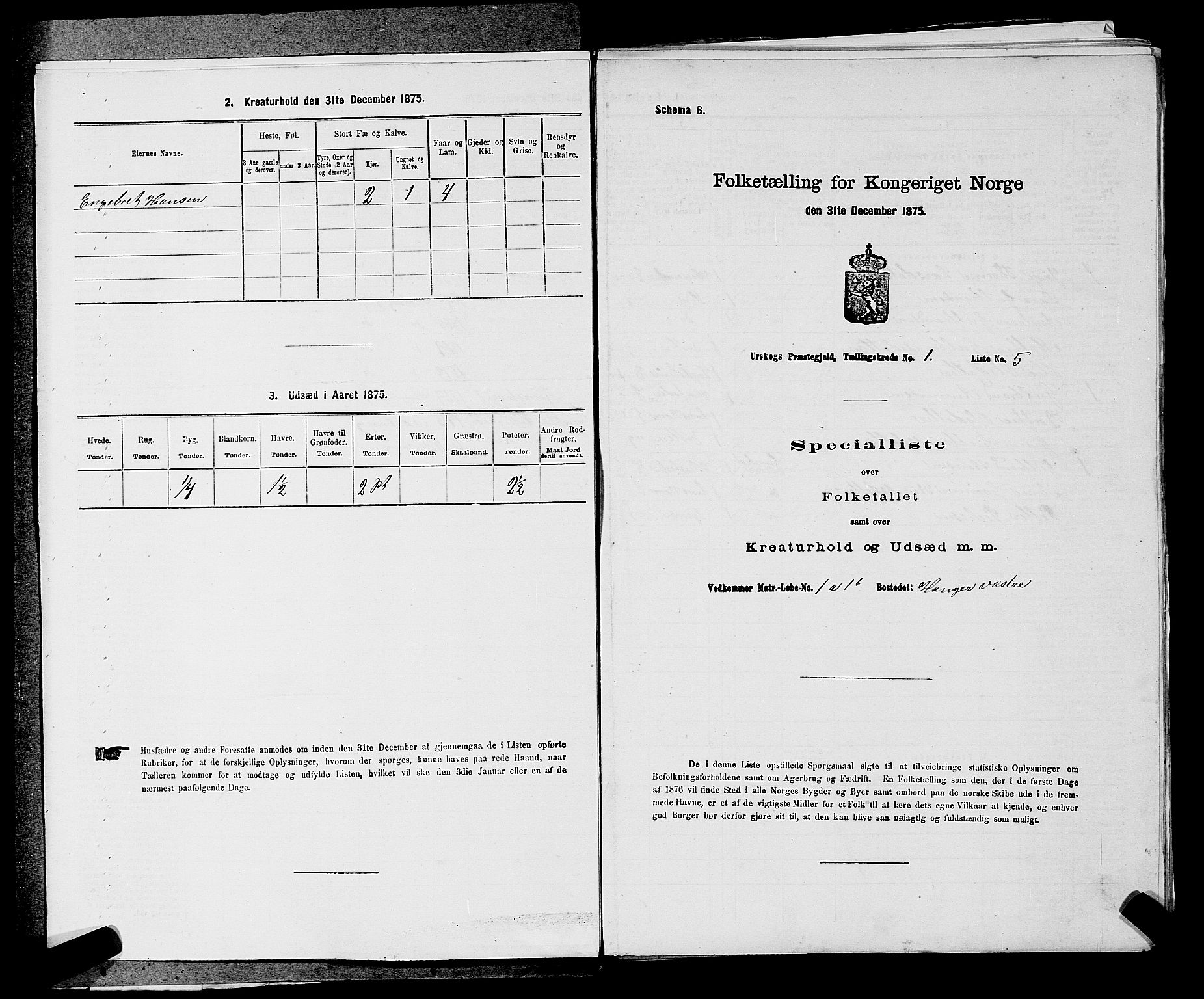 RA, 1875 census for 0224P Aurskog, 1875, p. 56