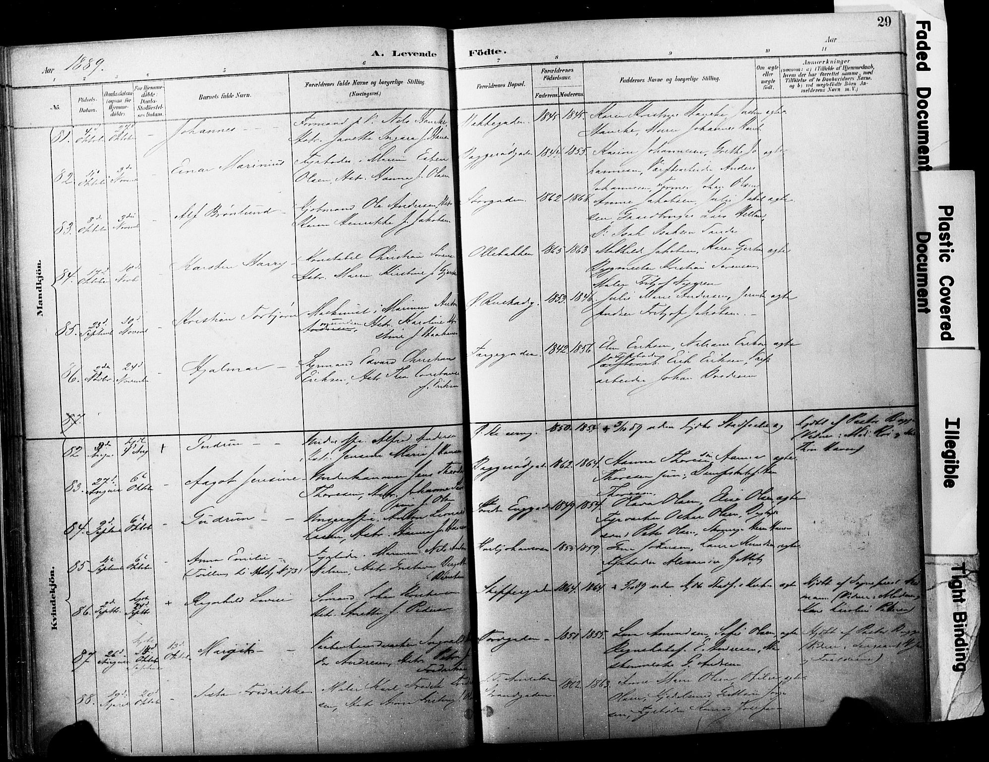 Horten kirkebøker, AV/SAKO-A-348/F/Fa/L0004: Parish register (official) no. 4, 1888-1895, p. 29