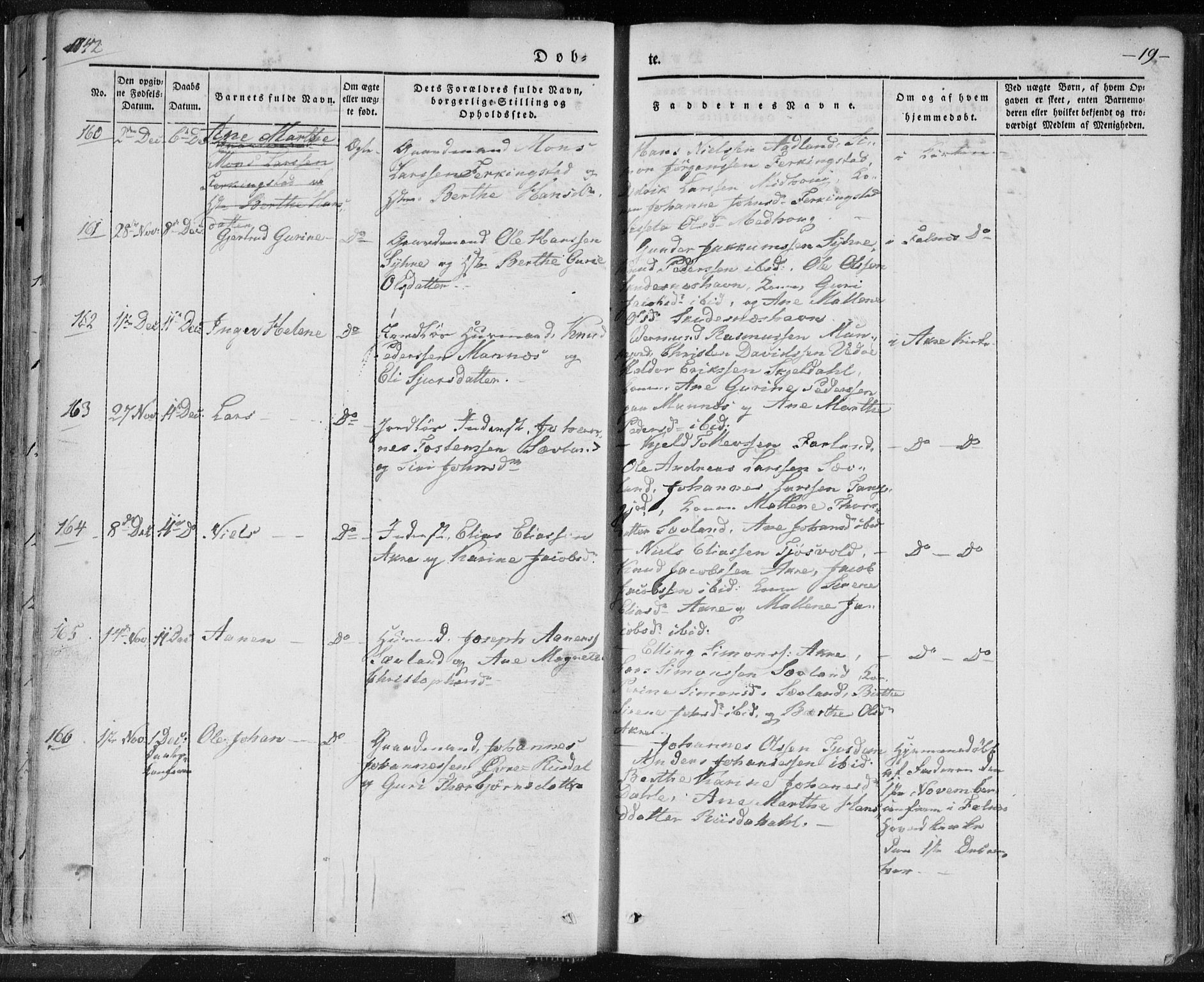 Skudenes sokneprestkontor, AV/SAST-A -101849/H/Ha/Haa/L0002: Parish register (official) no. A 2.1, 1841-1846, p. 19