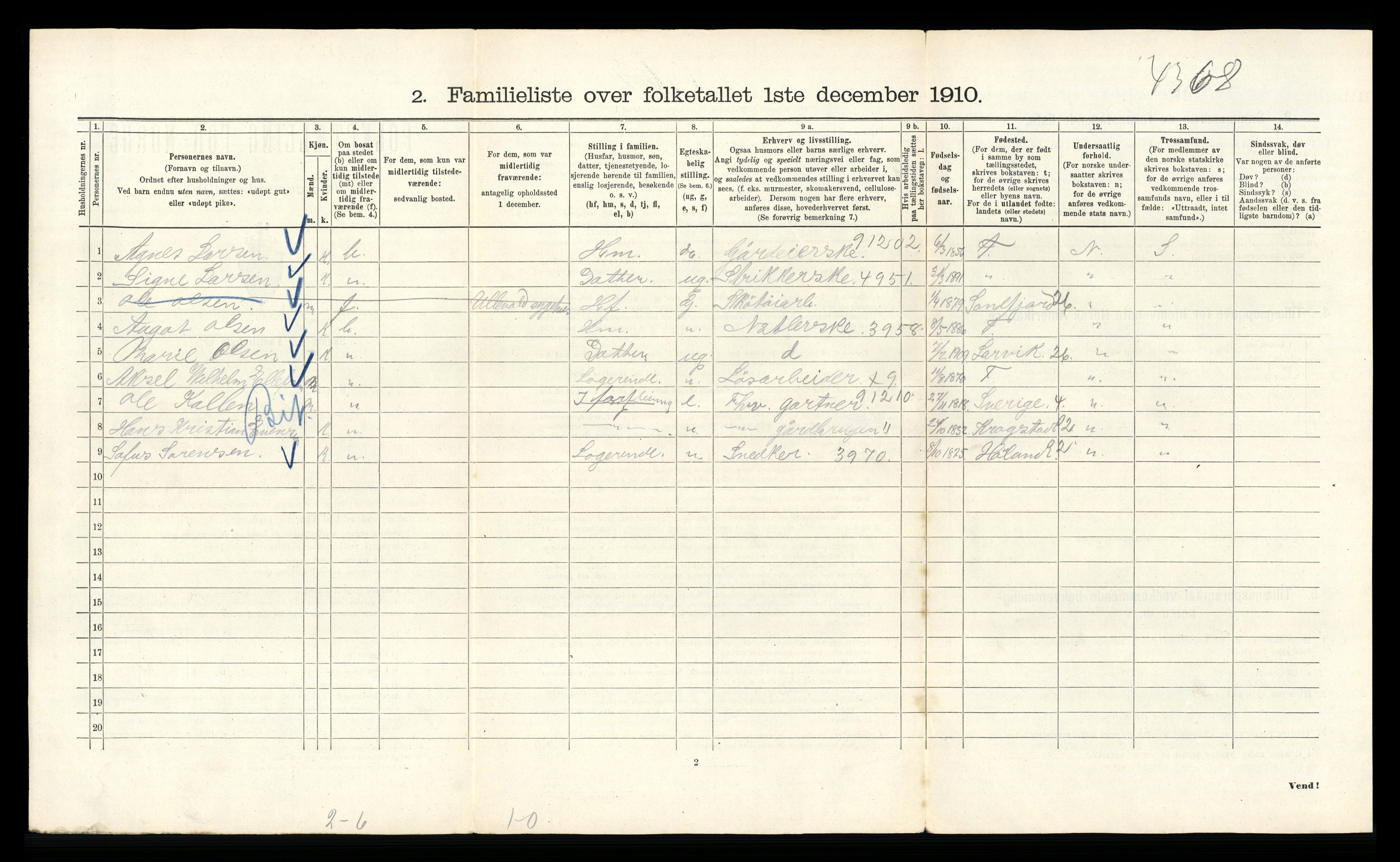 RA, 1910 census for Kristiania, 1910, p. 112916