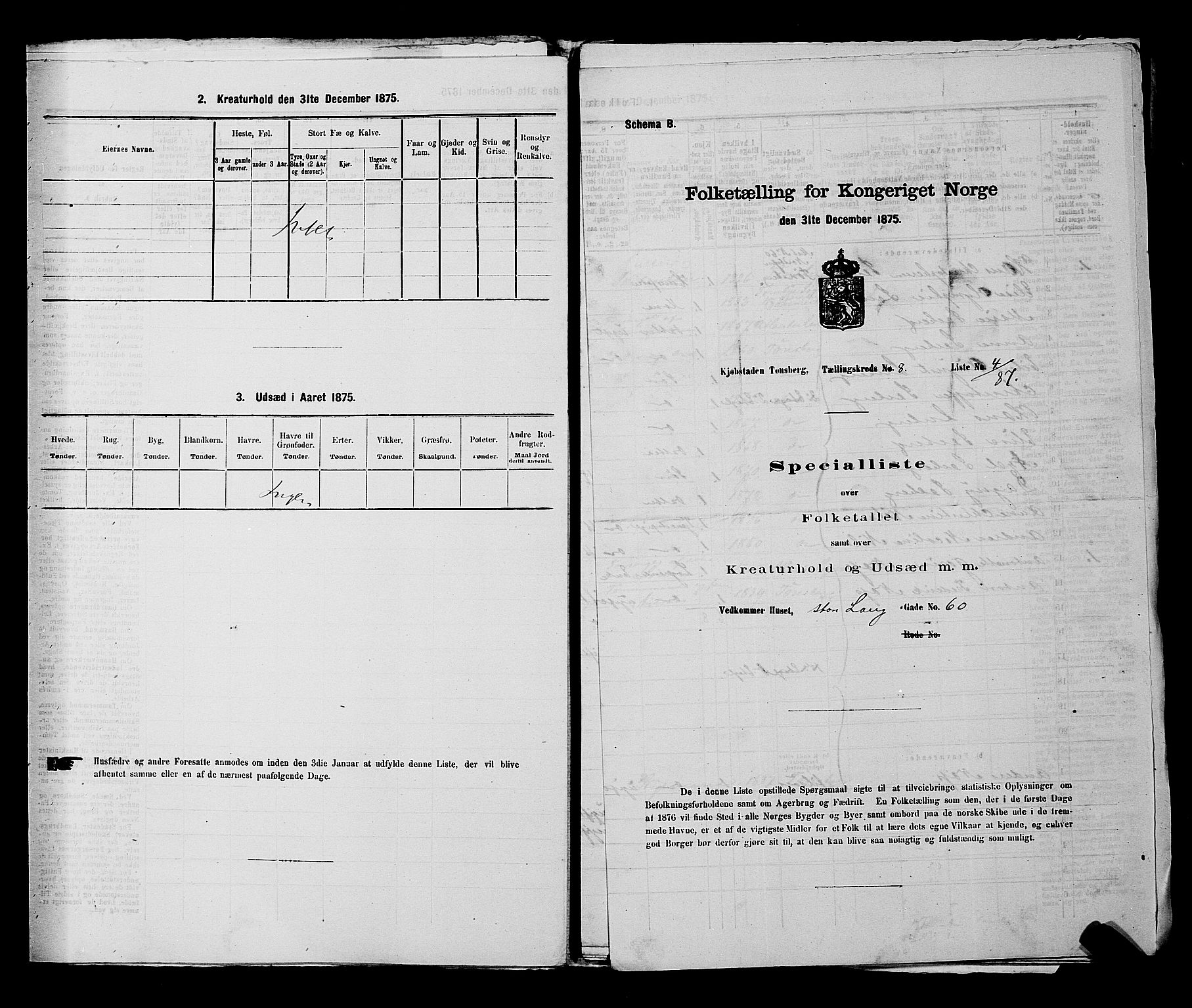 SAKO, 1875 census for 0705P Tønsberg, 1875, p. 228