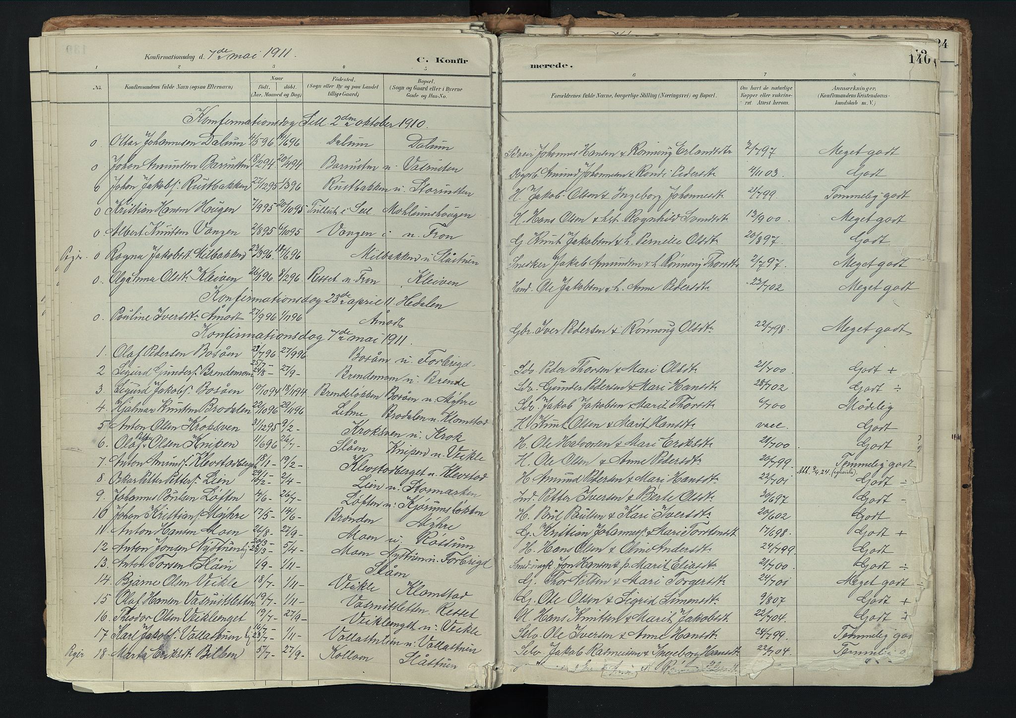 Nord-Fron prestekontor, SAH/PREST-080/H/Ha/Haa/L0003: Parish register (official) no. 3, 1884-1914, p. 140