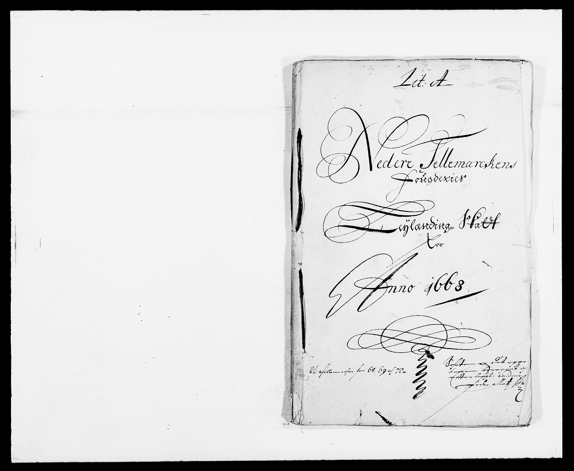 Rentekammeret inntil 1814, Reviderte regnskaper, Fogderegnskap, RA/EA-4092/R35/L2058: Fogderegnskap Øvre og Nedre Telemark, 1668-1670, p. 1
