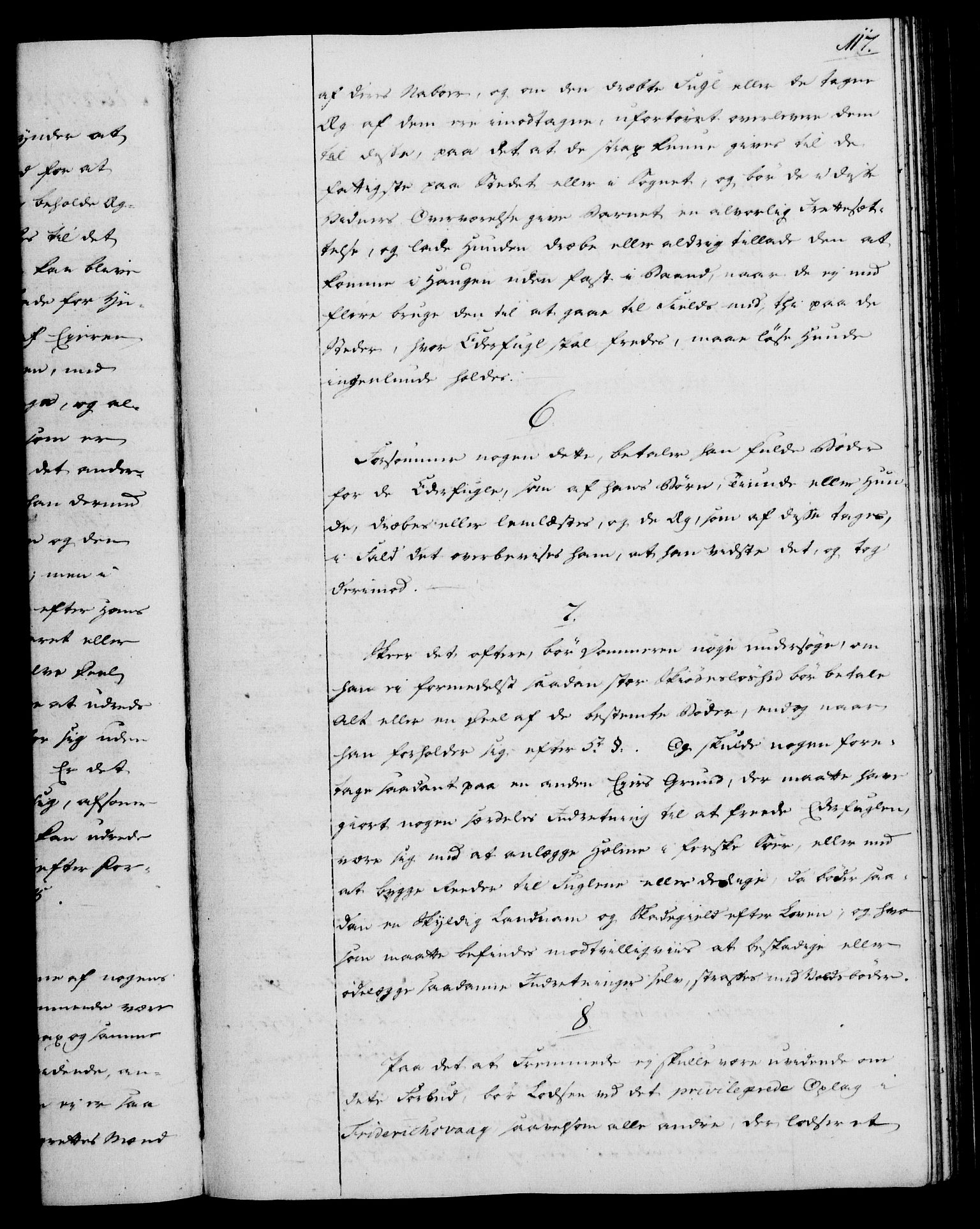 Rentekammeret, Kammerkanselliet, AV/RA-EA-3111/G/Gg/Gga/L0013: Norsk ekspedisjonsprotokoll med register (merket RK 53.13), 1784-1787, p. 117