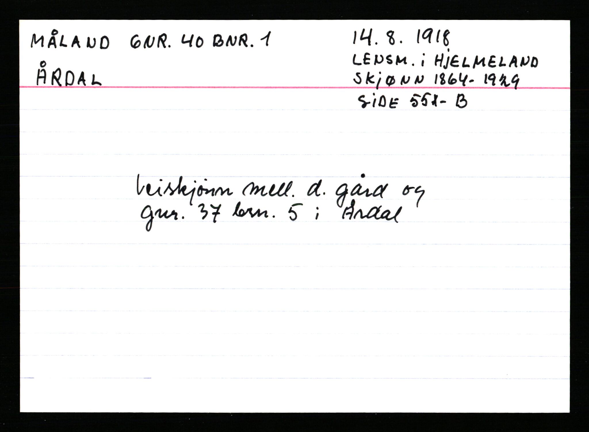 Statsarkivet i Stavanger, AV/SAST-A-101971/03/Y/Ym/L0040: Åstedskort sortert etter gårdsnavn: Mykje - Navrestad, 1600-1950, p. 606