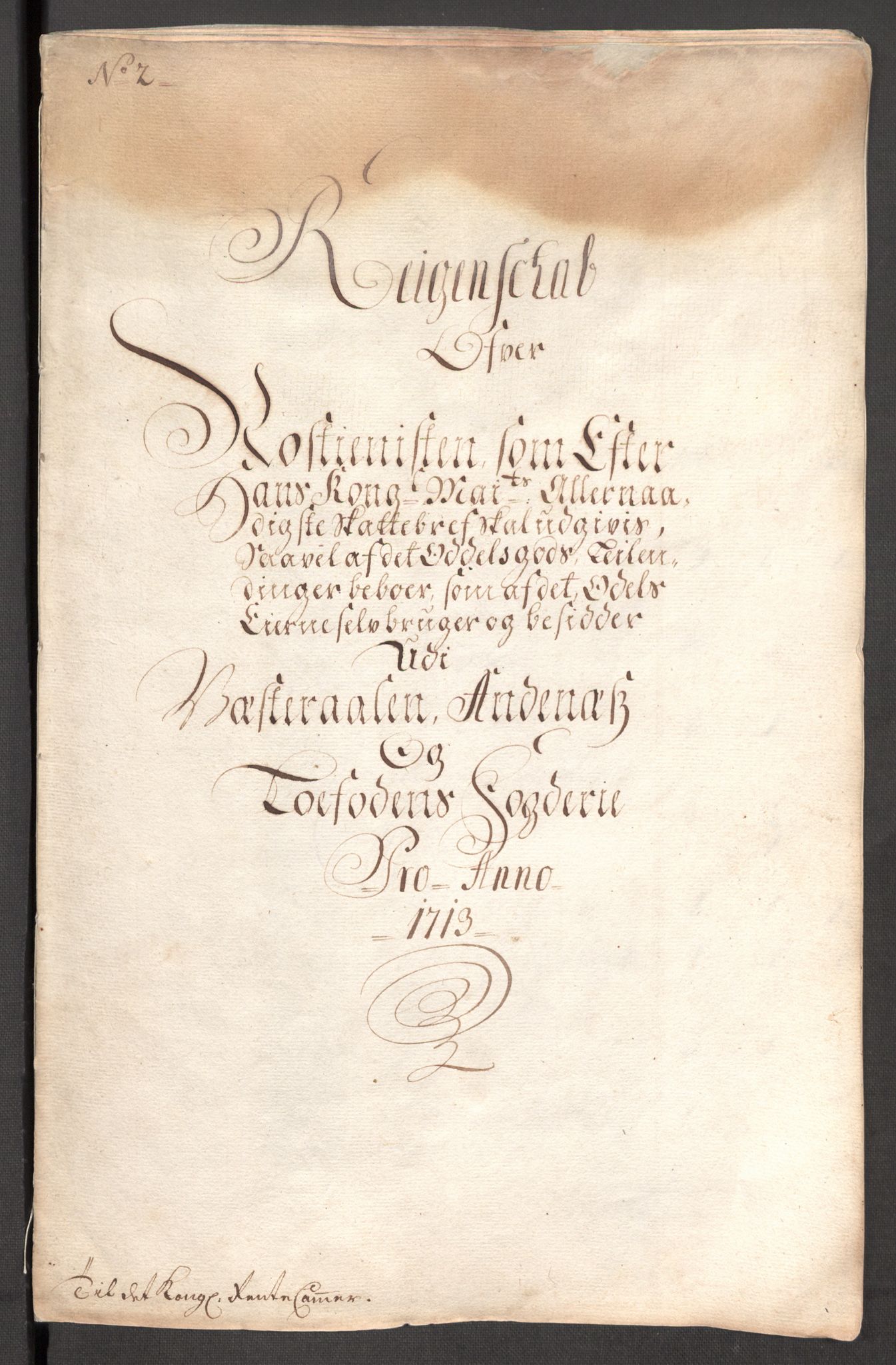 Rentekammeret inntil 1814, Reviderte regnskaper, Fogderegnskap, AV/RA-EA-4092/R67/L4679: Fogderegnskap Vesterålen, Andenes og Lofoten, 1711-1713, p. 122