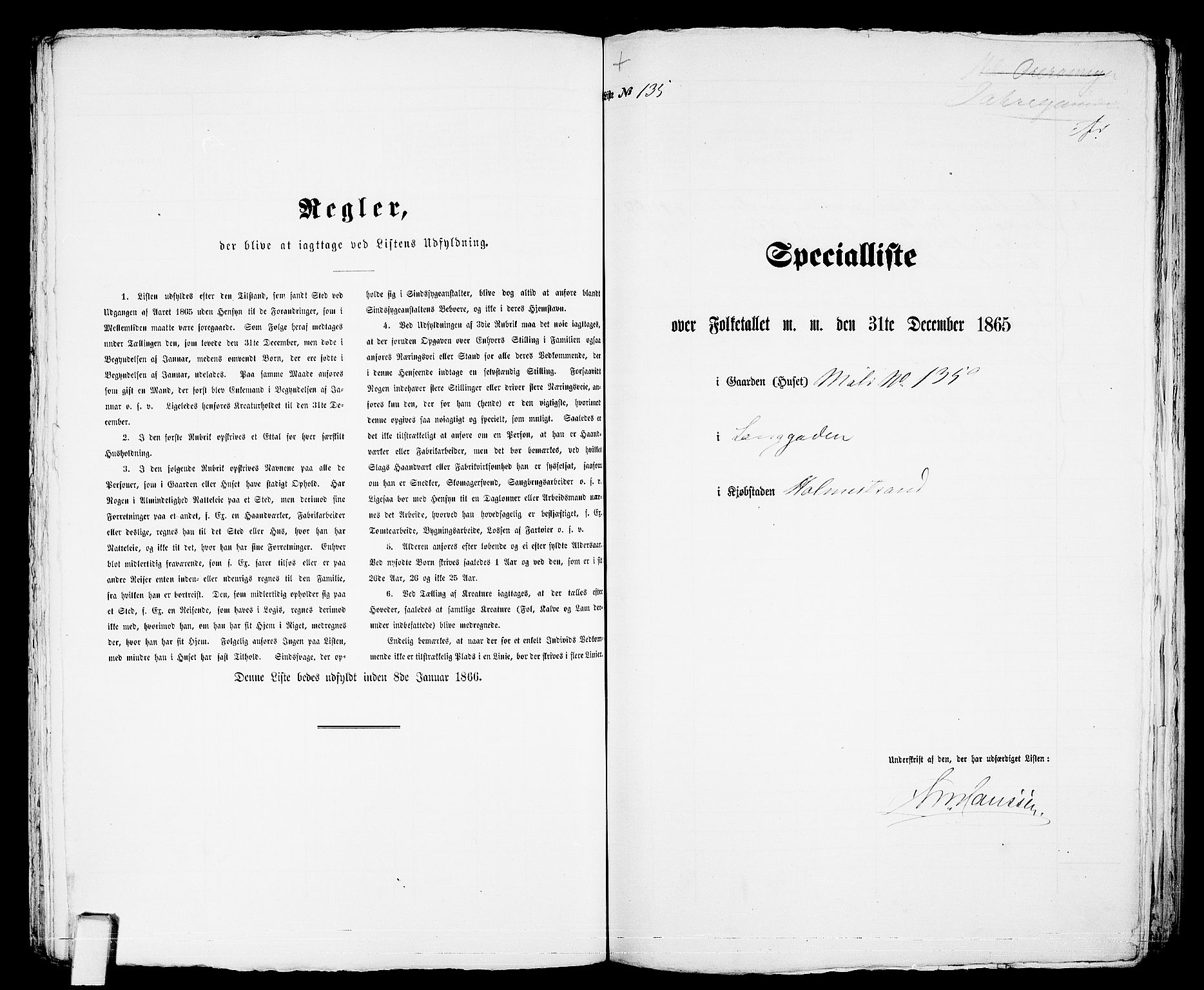 RA, 1865 census for Botne/Holmestrand, 1865, p. 277