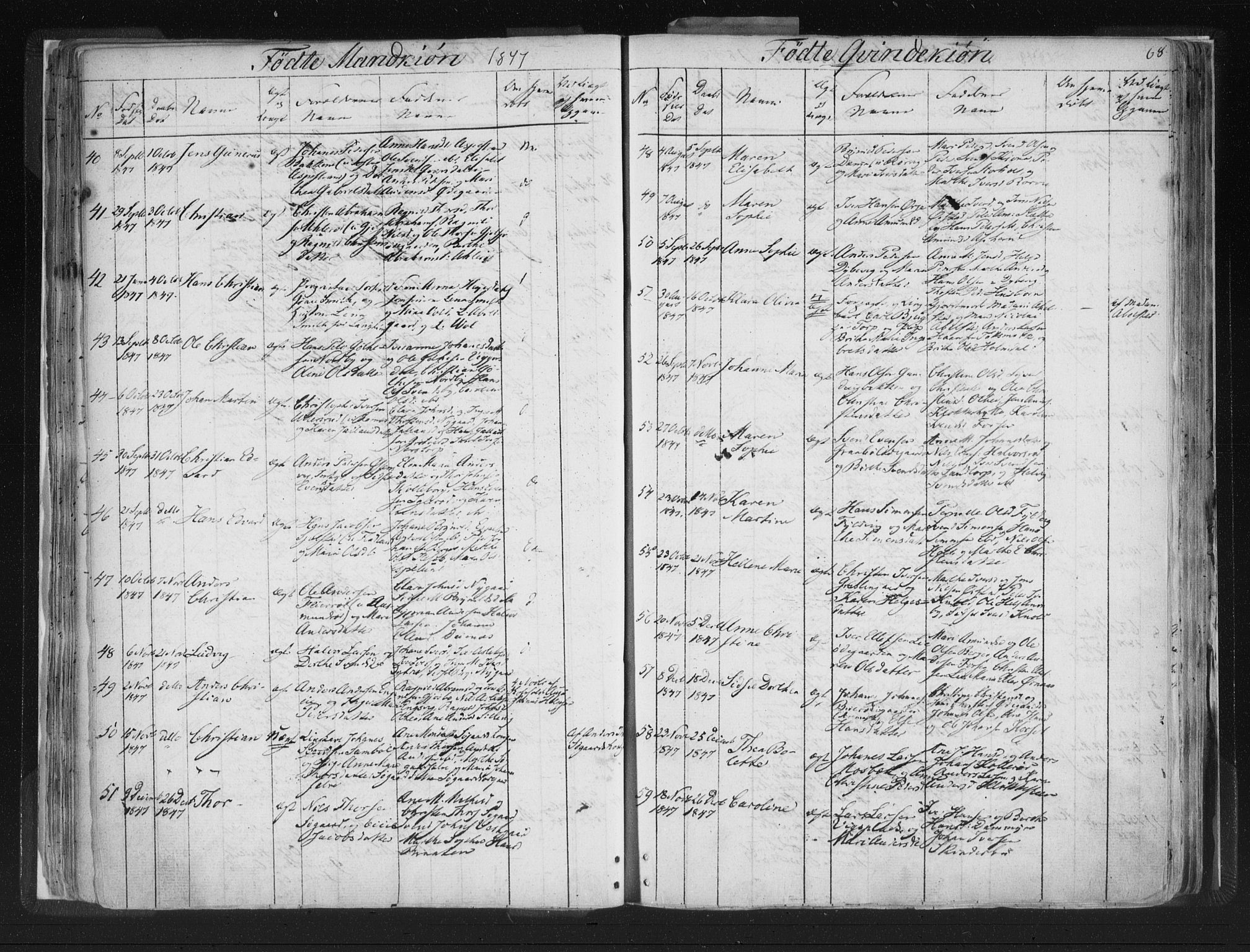 Aremark prestekontor Kirkebøker, SAO/A-10899/F/Fc/L0002: Parish register (official) no. III 2, 1834-1849, p. 68