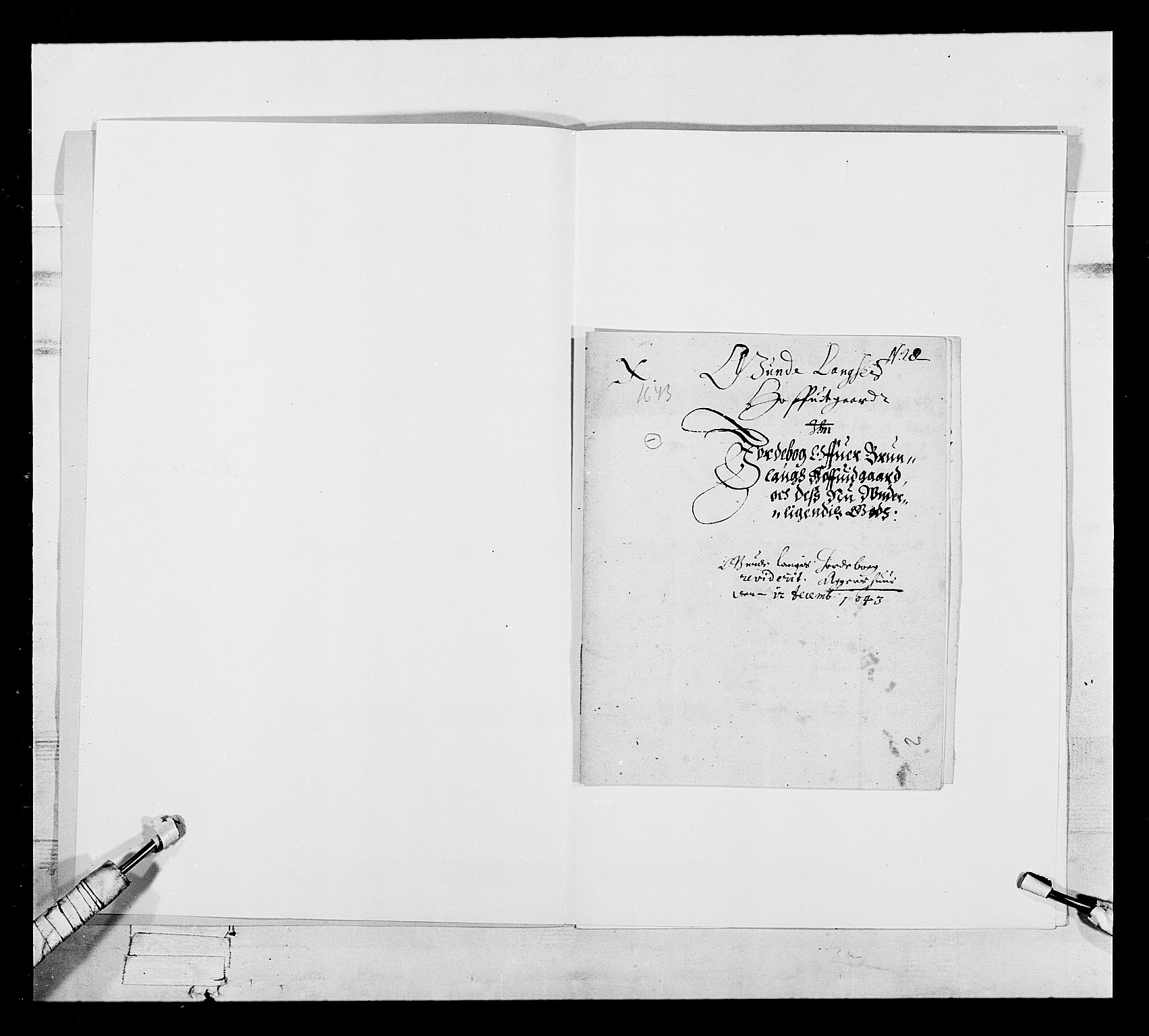 Stattholderembetet 1572-1771, AV/RA-EA-2870/Ek/L0020/0001: Jordebøker 1633-1658: / To adelsjordebøker fra Brunla len, 1643, p. 3