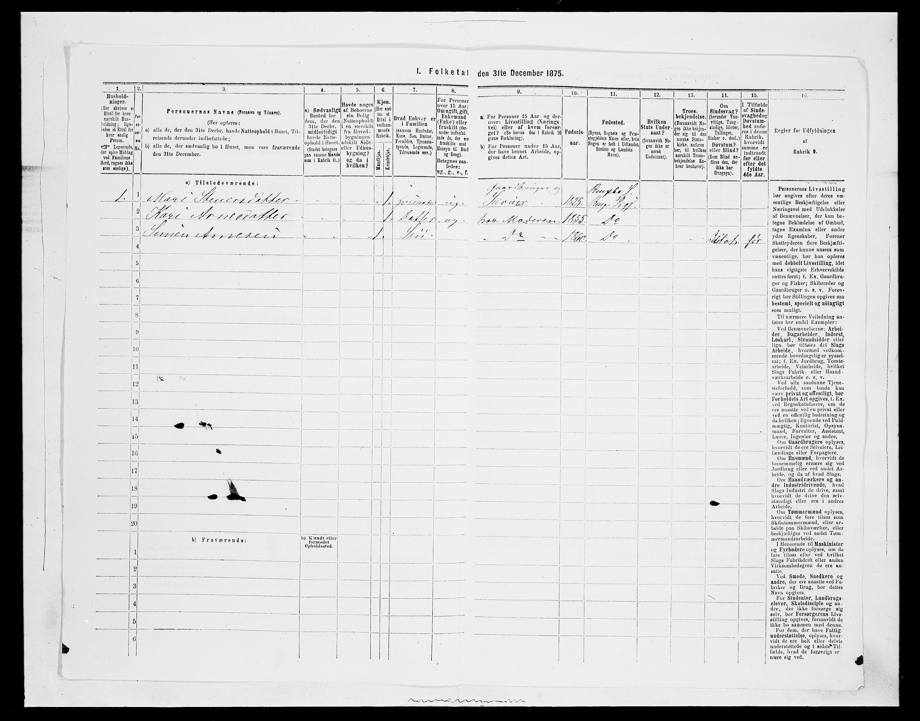 SAH, 1875 census for 0520P Ringebu, 1875, p. 388