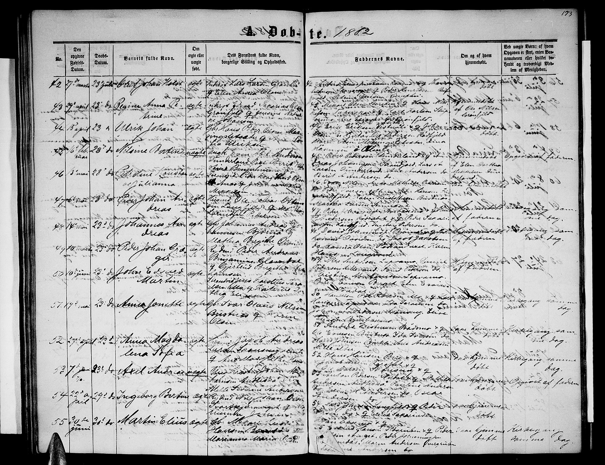 Ministerialprotokoller, klokkerbøker og fødselsregistre - Nordland, AV/SAT-A-1459/827/L0415: Parish register (copy) no. 827C04, 1864-1886, p. 173