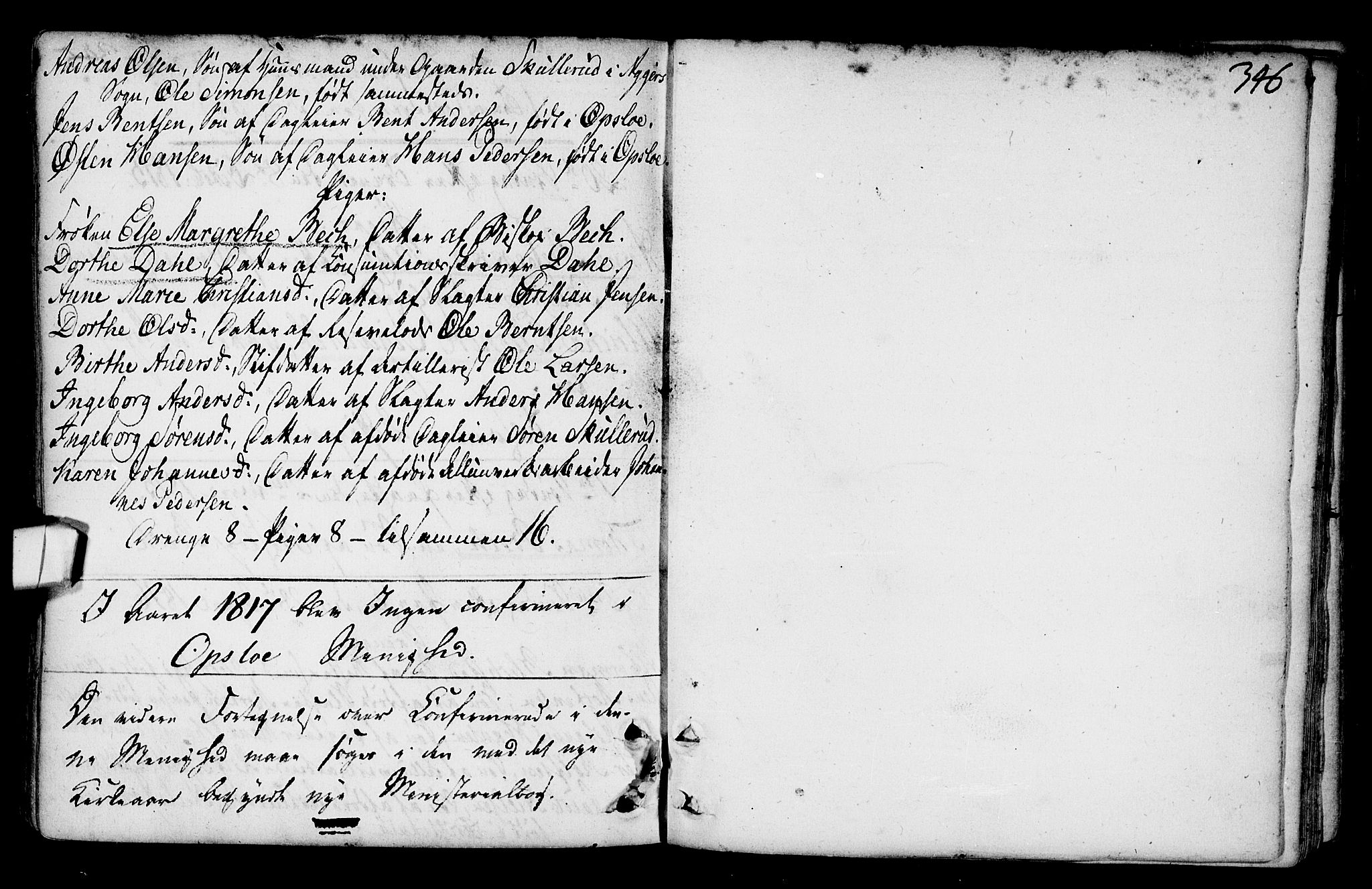 Gamlebyen prestekontor Kirkebøker, AV/SAO-A-10884/F/Fa/L0001: Parish register (official) no. 1, 1734-1818, p. 346