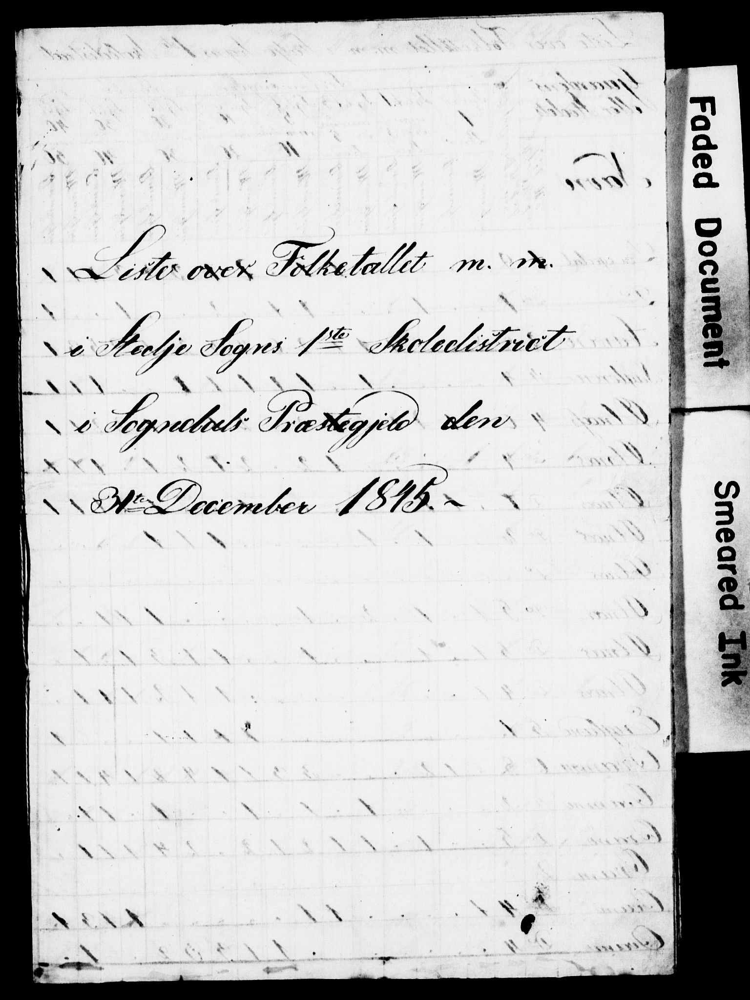 , Census 1845 for Sogndal, 1845, p. 8