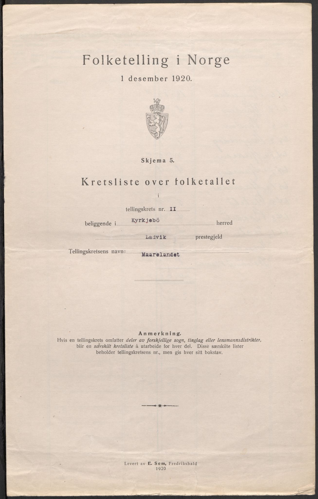 SAB, 1920 census for Kyrkjebø, 1920, p. 34