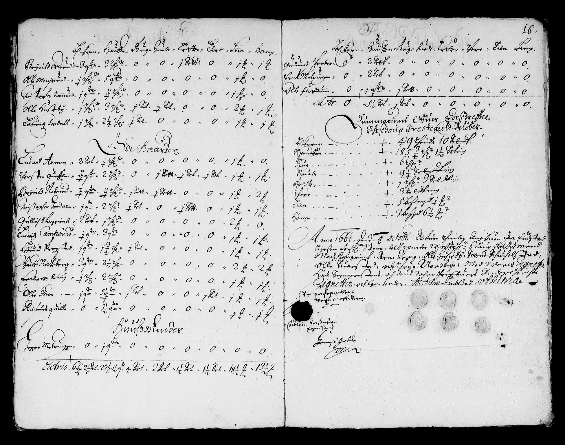 Rentekammeret inntil 1814, Reviderte regnskaper, Stiftamtstueregnskaper, Landkommissariatet på Akershus og Akershus stiftamt, AV/RA-EA-5869/R/Ra/L0003: Landkommissariatet på Akershus, 1661