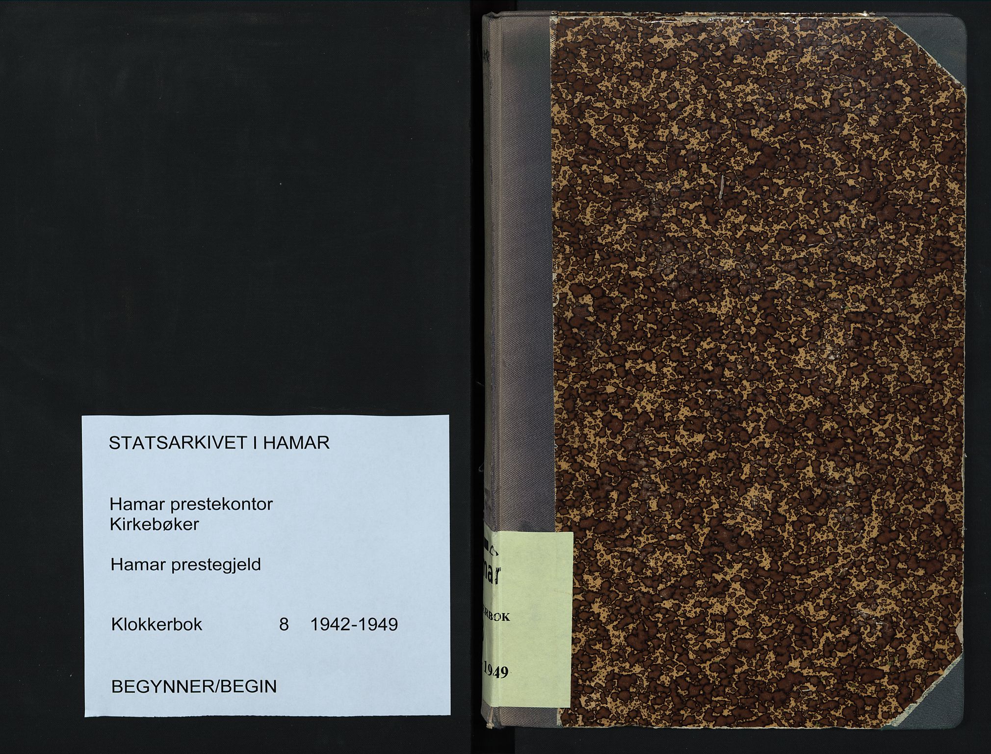 Hamar prestekontor, SAH/DOMPH-002/H/Ha/Hab/L0008: Parish register (copy) no. 8, 1942-1949