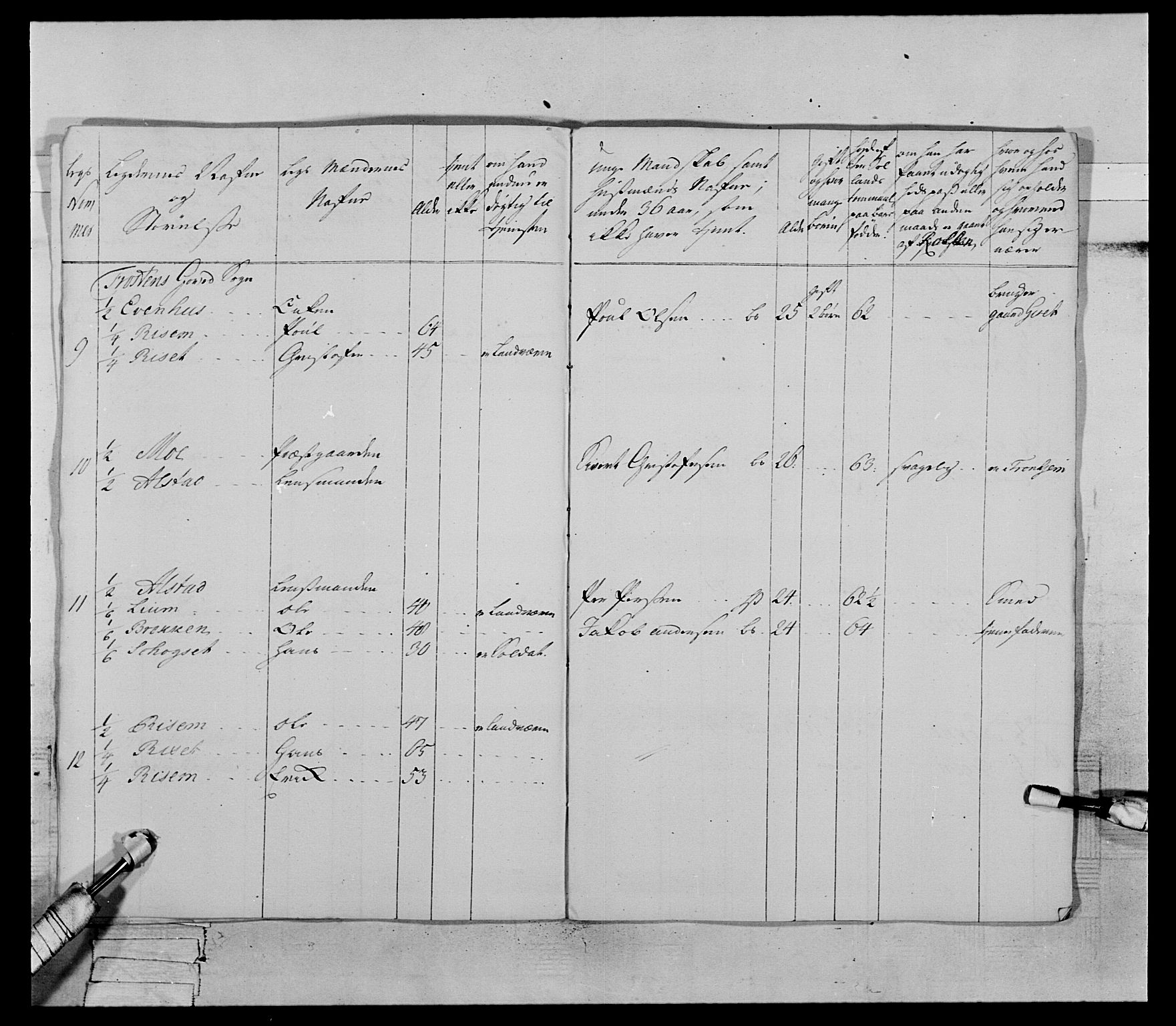 Generalitets- og kommissariatskollegiet, Det kongelige norske kommissariatskollegium, AV/RA-EA-5420/E/Eh/L0070: 1. Trondheimske nasjonale infanteriregiment, 1764-1769, p. 233