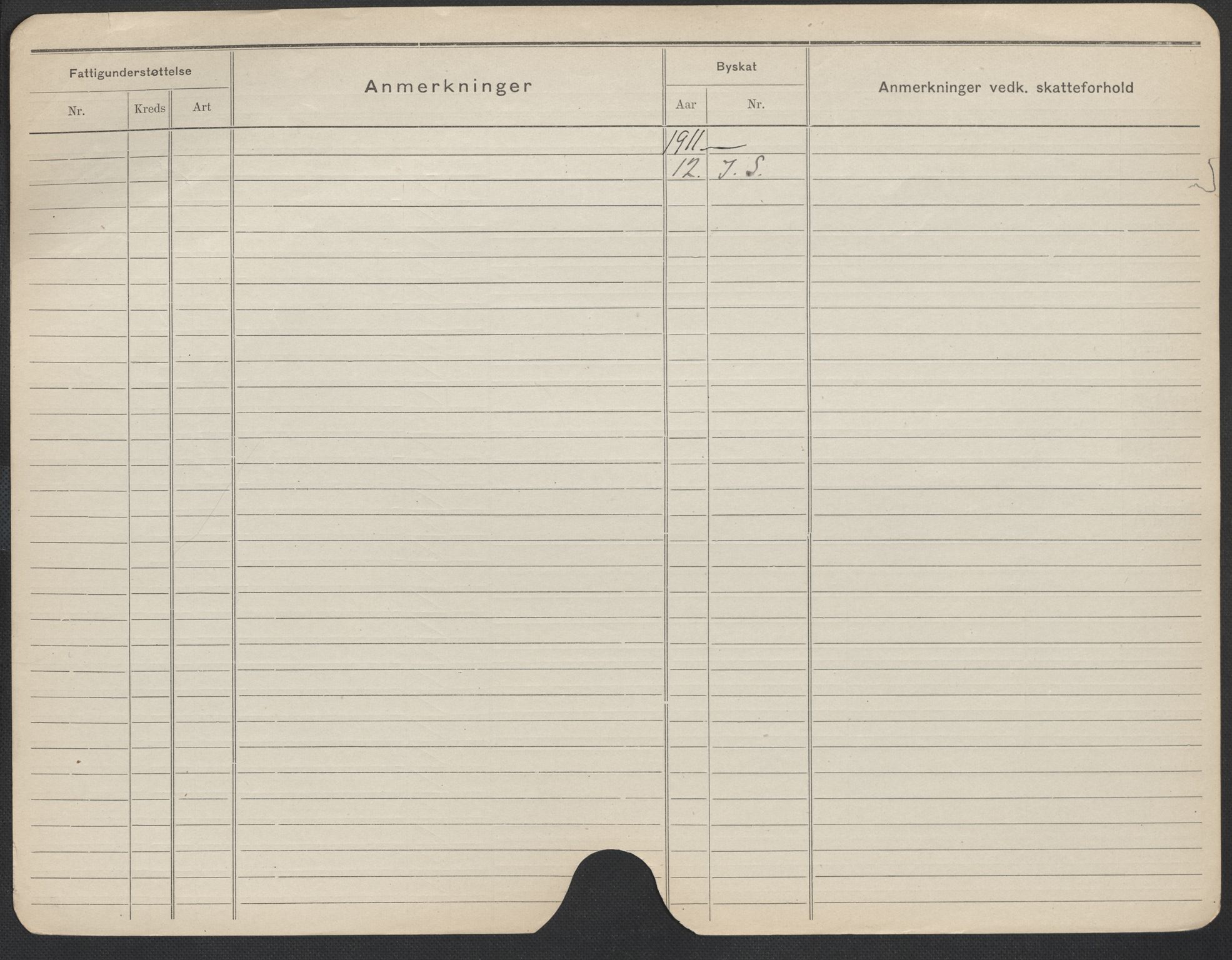 Oslo folkeregister, Registerkort, SAO/A-11715/F/Fa/Fac/L0008: Menn, 1906-1914, p. 1034b