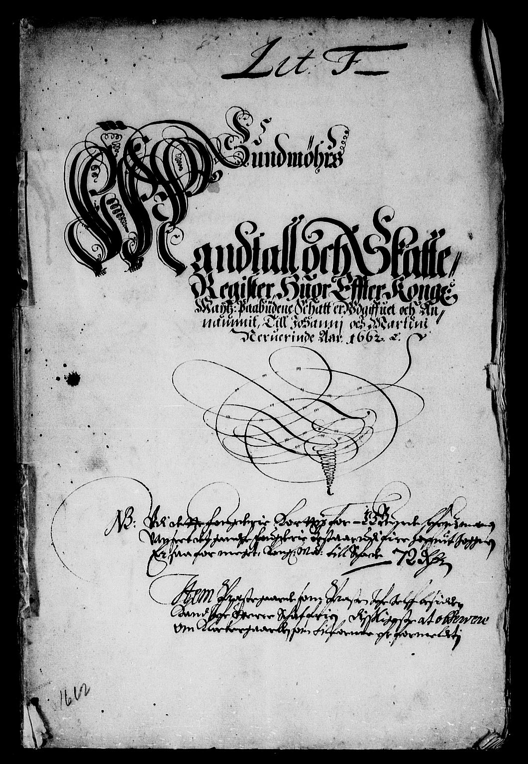 Rentekammeret inntil 1814, Reviderte regnskaper, Stiftamtstueregnskaper, Bergen stiftamt, AV/RA-EA-6043/R/Rc/L0005: Bergen stiftamt, 1660-1662